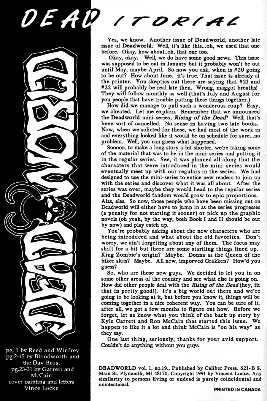 Read online Deadworld (1988) comic -  Issue #19 - 2