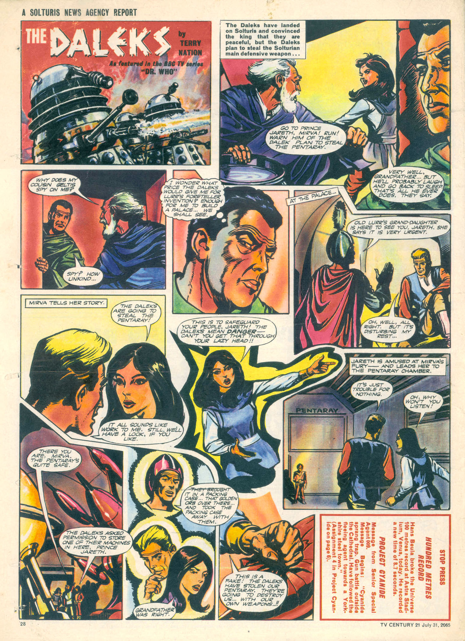 Read online TV Century 21 (TV 21) comic -  Issue #28 - 26