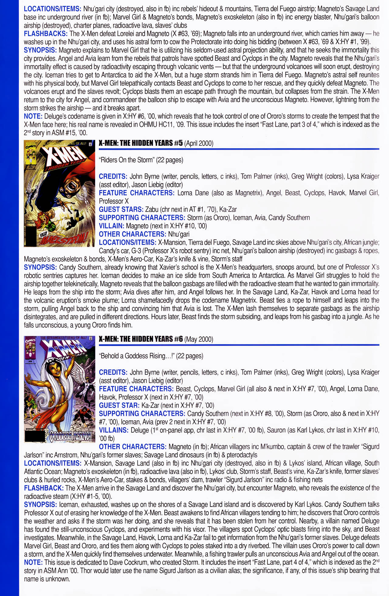 Read online Official Index to the Marvel Universe comic -  Issue #13 - 66