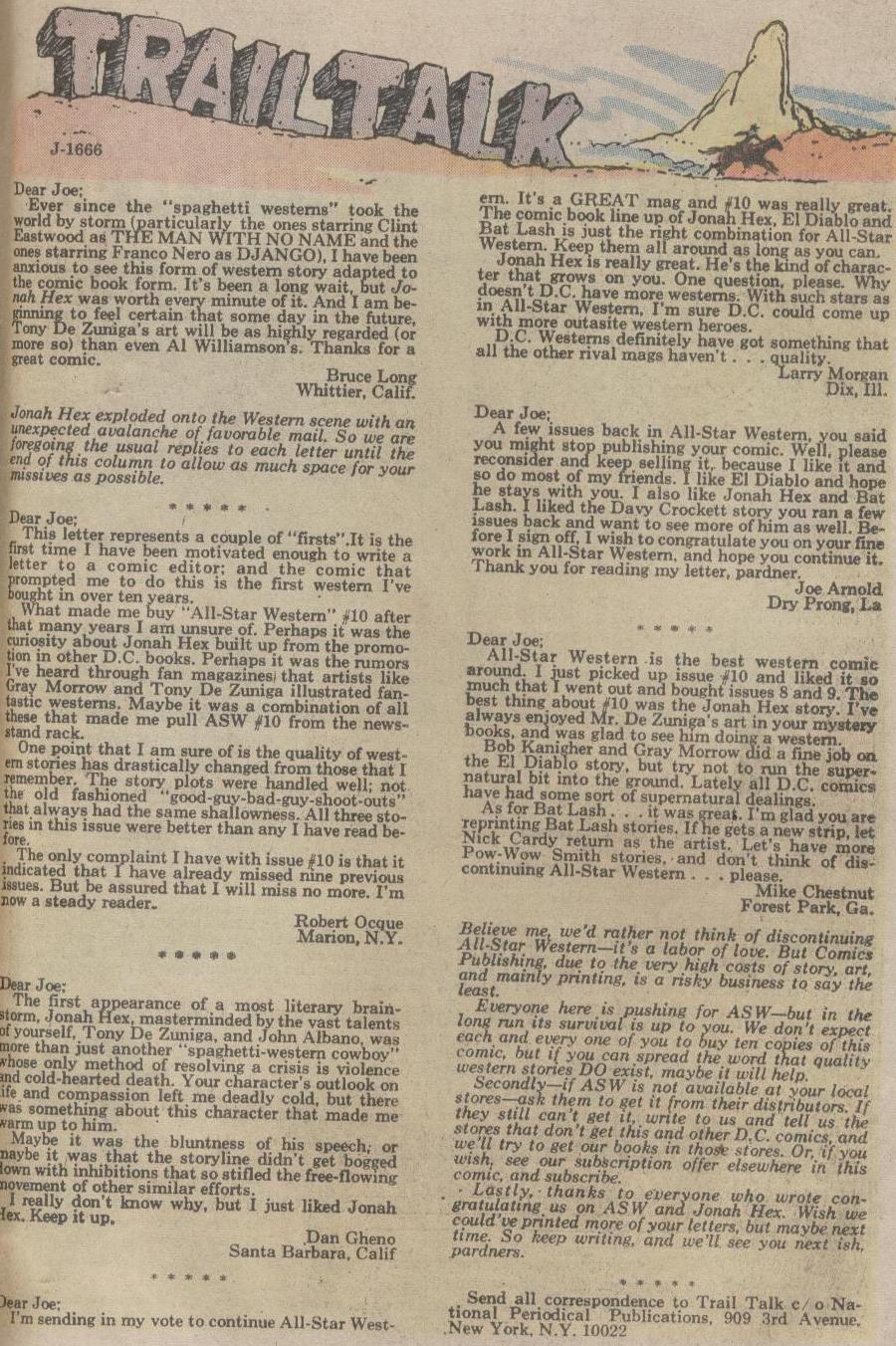 Read online Weird Western Tales (1972) comic -  Issue #12 - 40