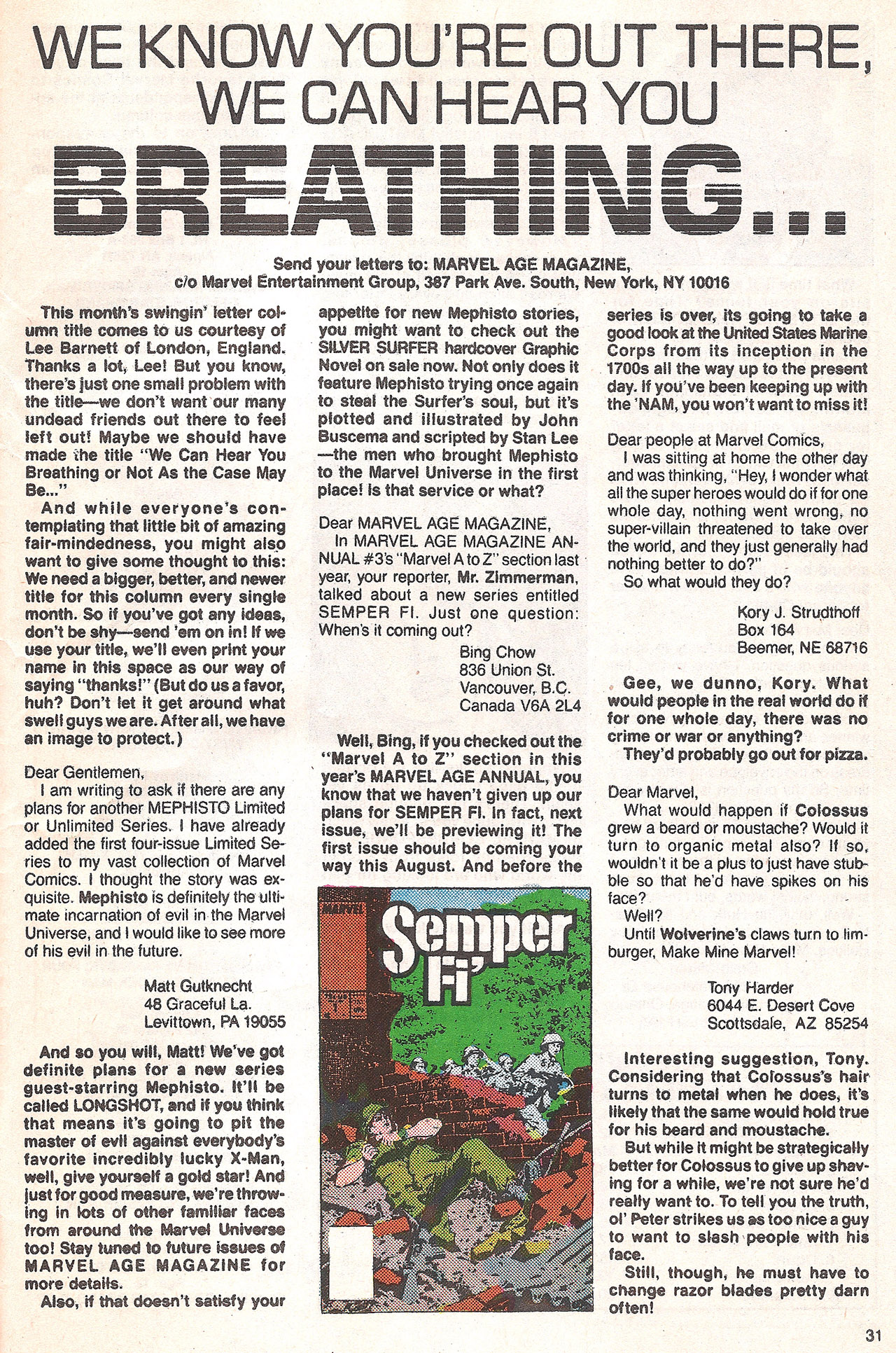 Read online Marvel Age comic -  Issue #67 - 32