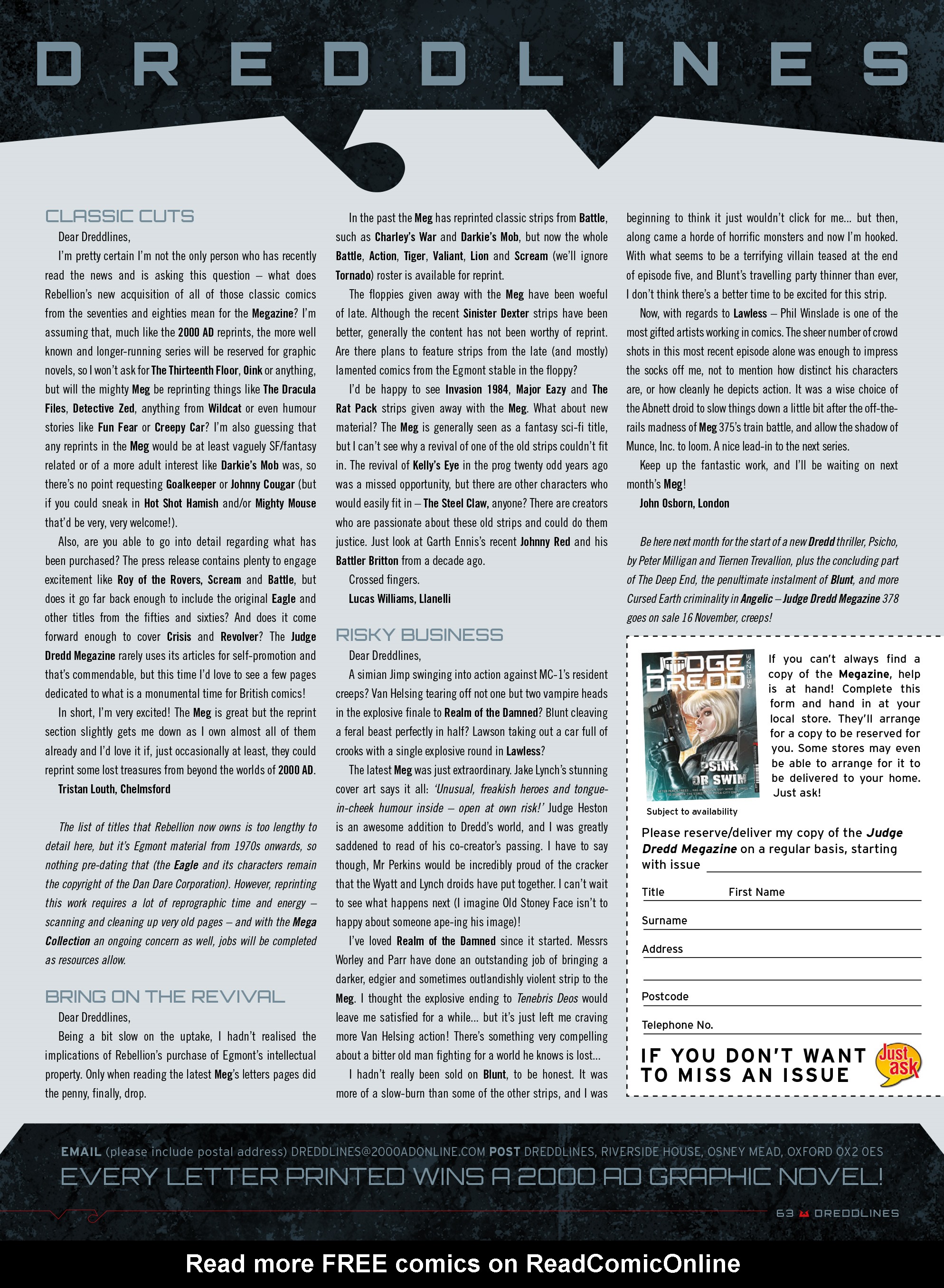 Judge Dredd Megazine (Vol. 5) Issue #377 #176 - English 60
