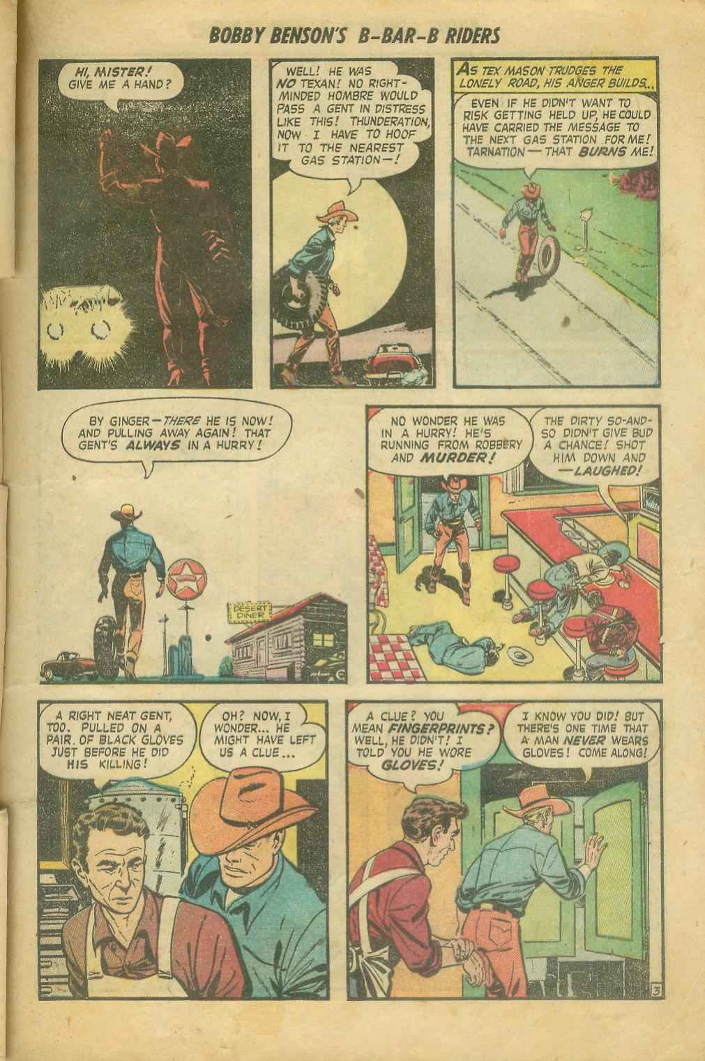 Read online Bobby Benson's B-Bar-B Riders comic -  Issue #8 - 21