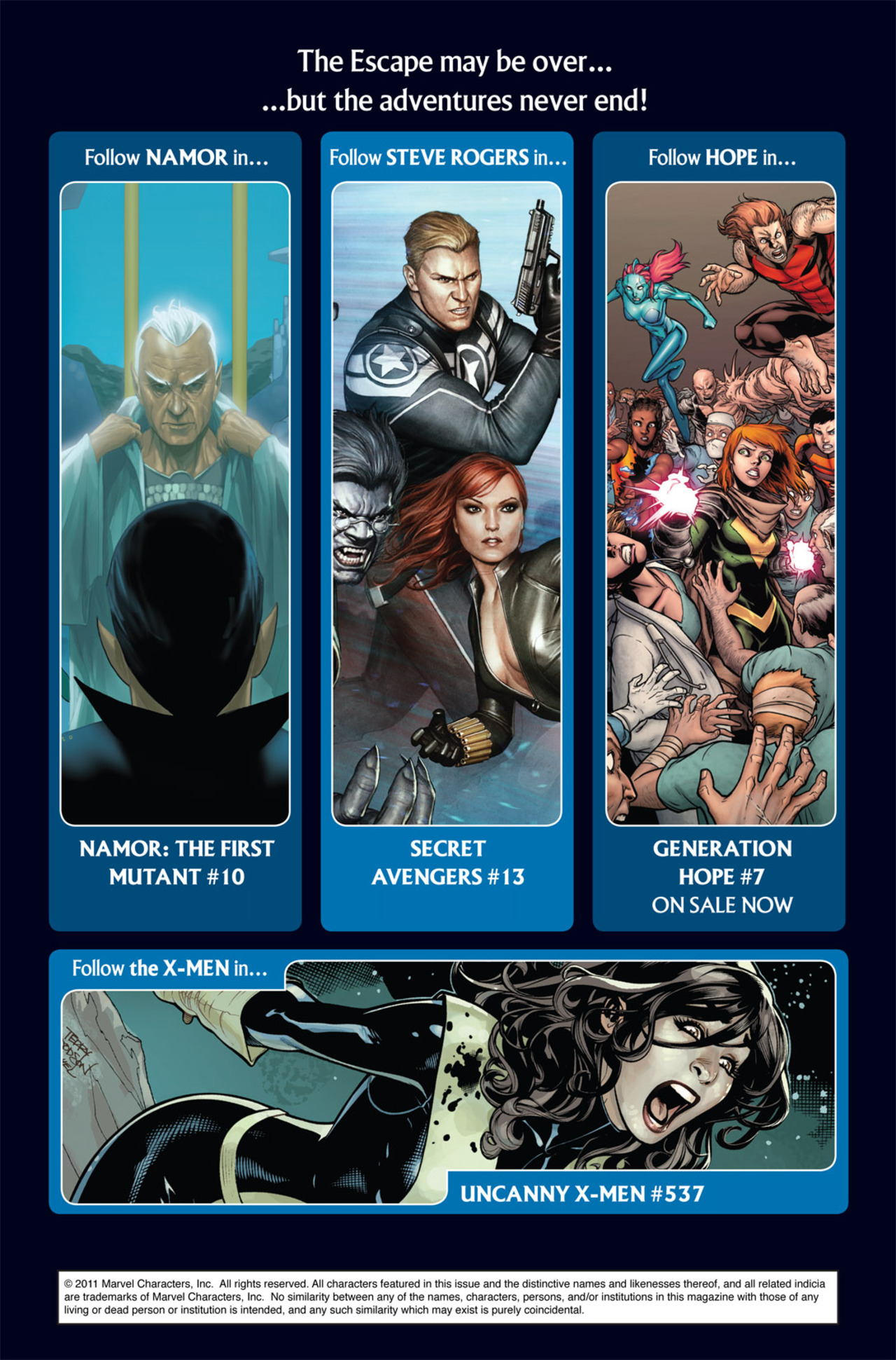 Read online X-Men/Steve Rogers: Escape From the Negative Zone comic -  Issue # TPB - 105