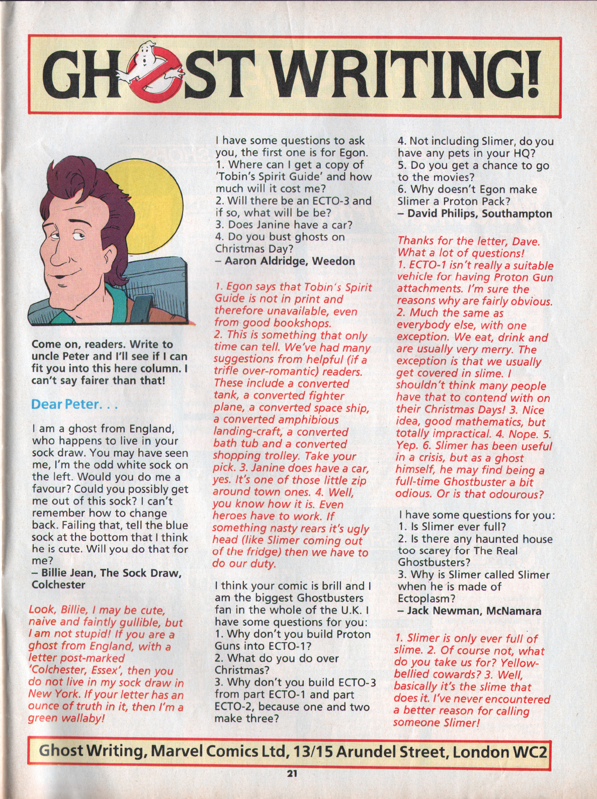 Read online The Real Ghostbusters comic -  Issue #87 - 21