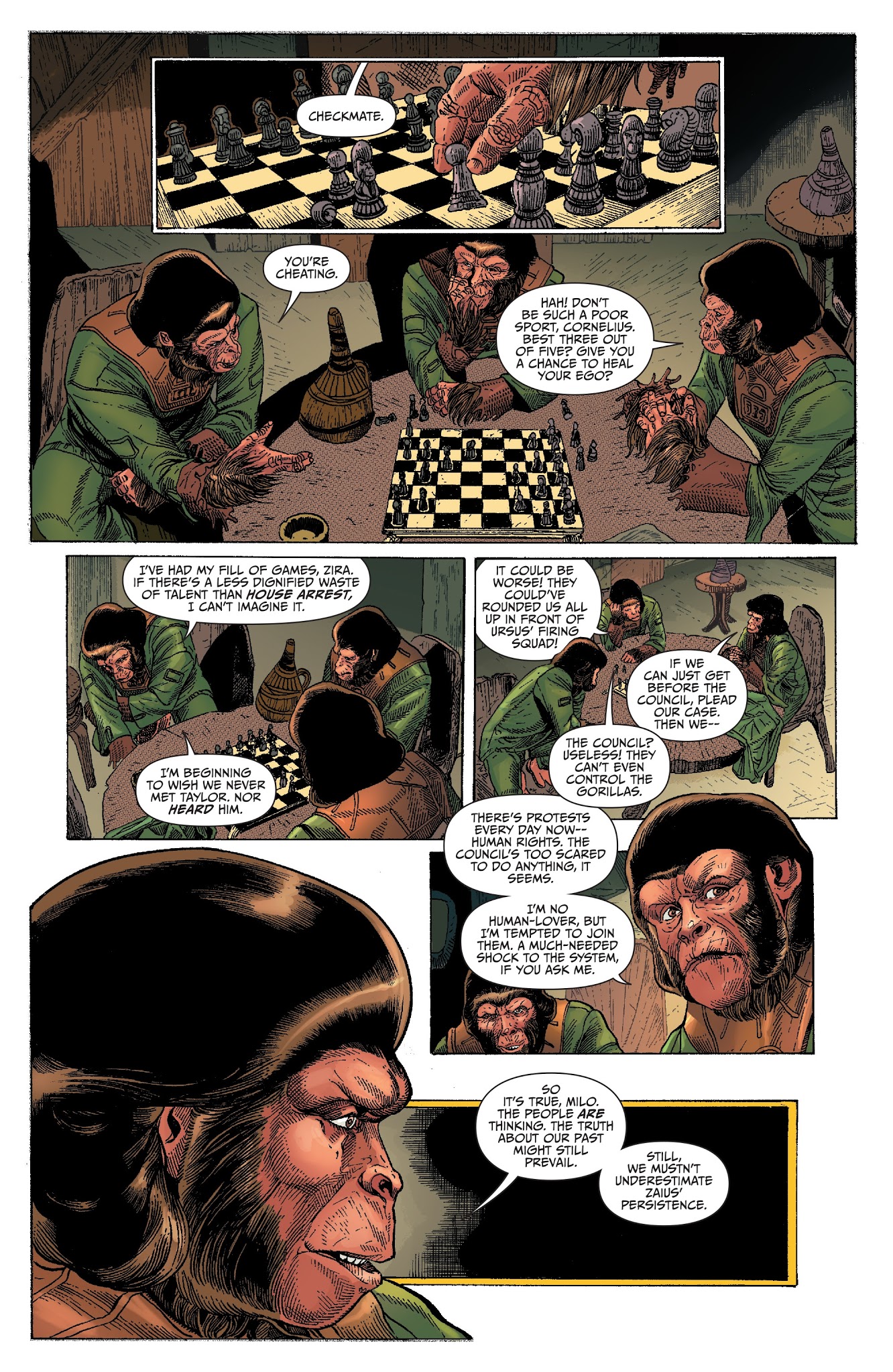 Read online Kong on the Planet of the Apes comic -  Issue #1 - 6