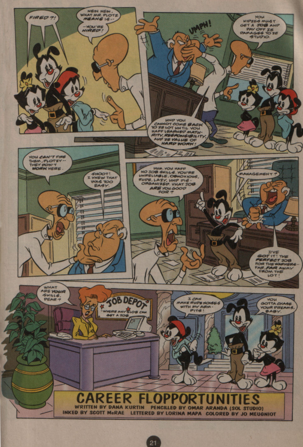 Read online Animaniacs comic -  Issue #22 - 16