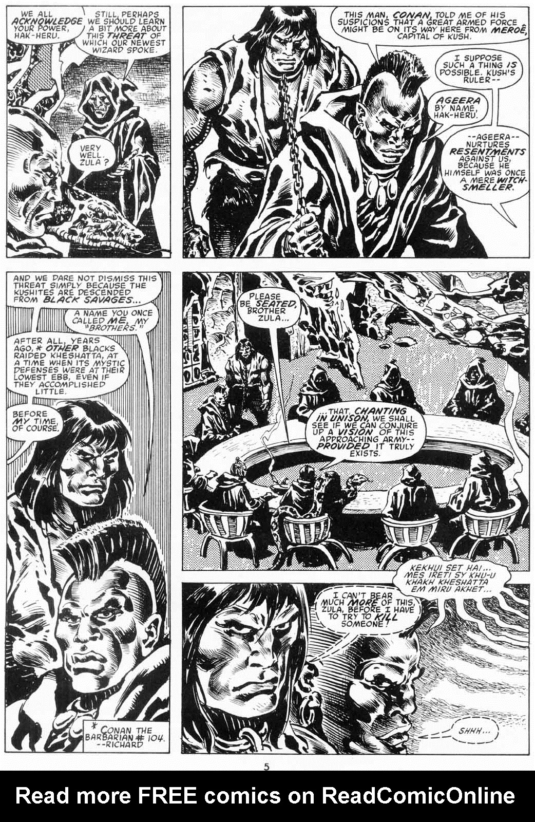 Read online The Savage Sword Of Conan comic -  Issue #206 - 6