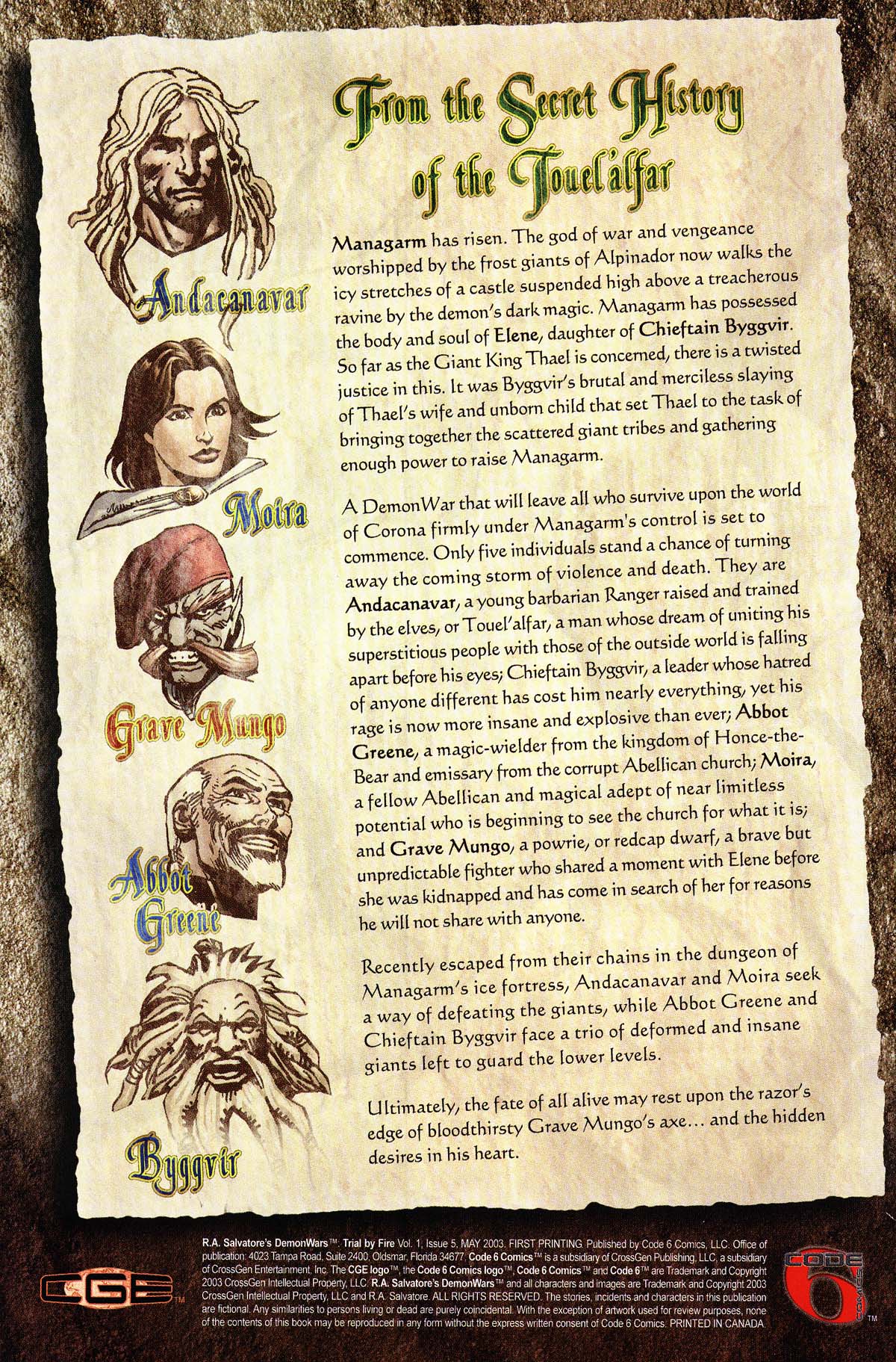 Read online R.A. Salvatore's DemonWars: Trial By Fire comic -  Issue #5 - 2