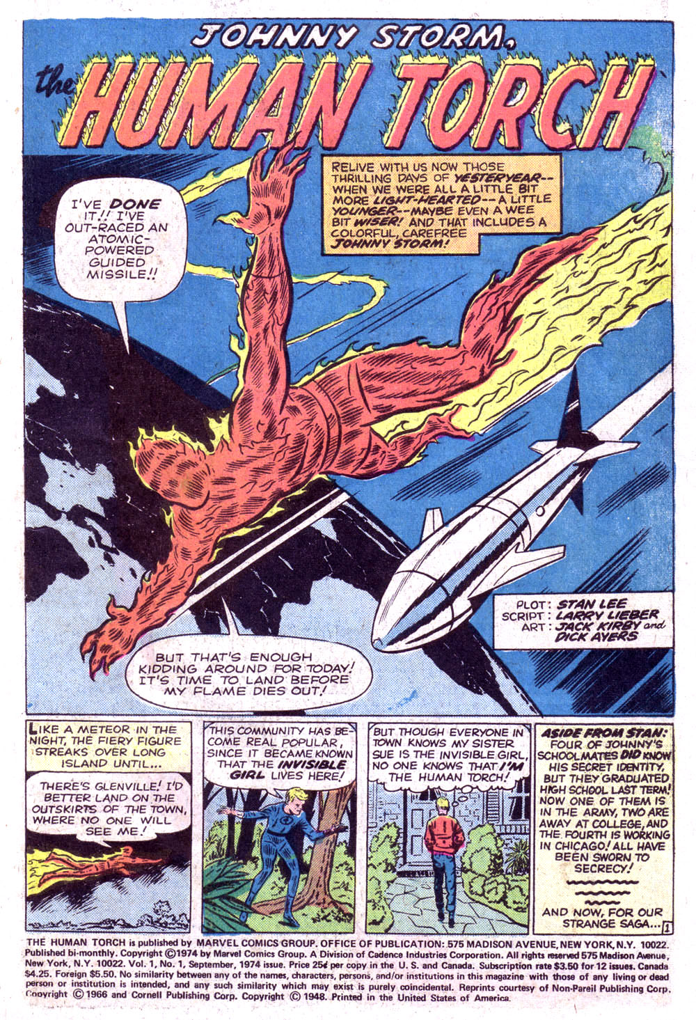 Read online The Human Torch (1974) comic -  Issue #1 - 2