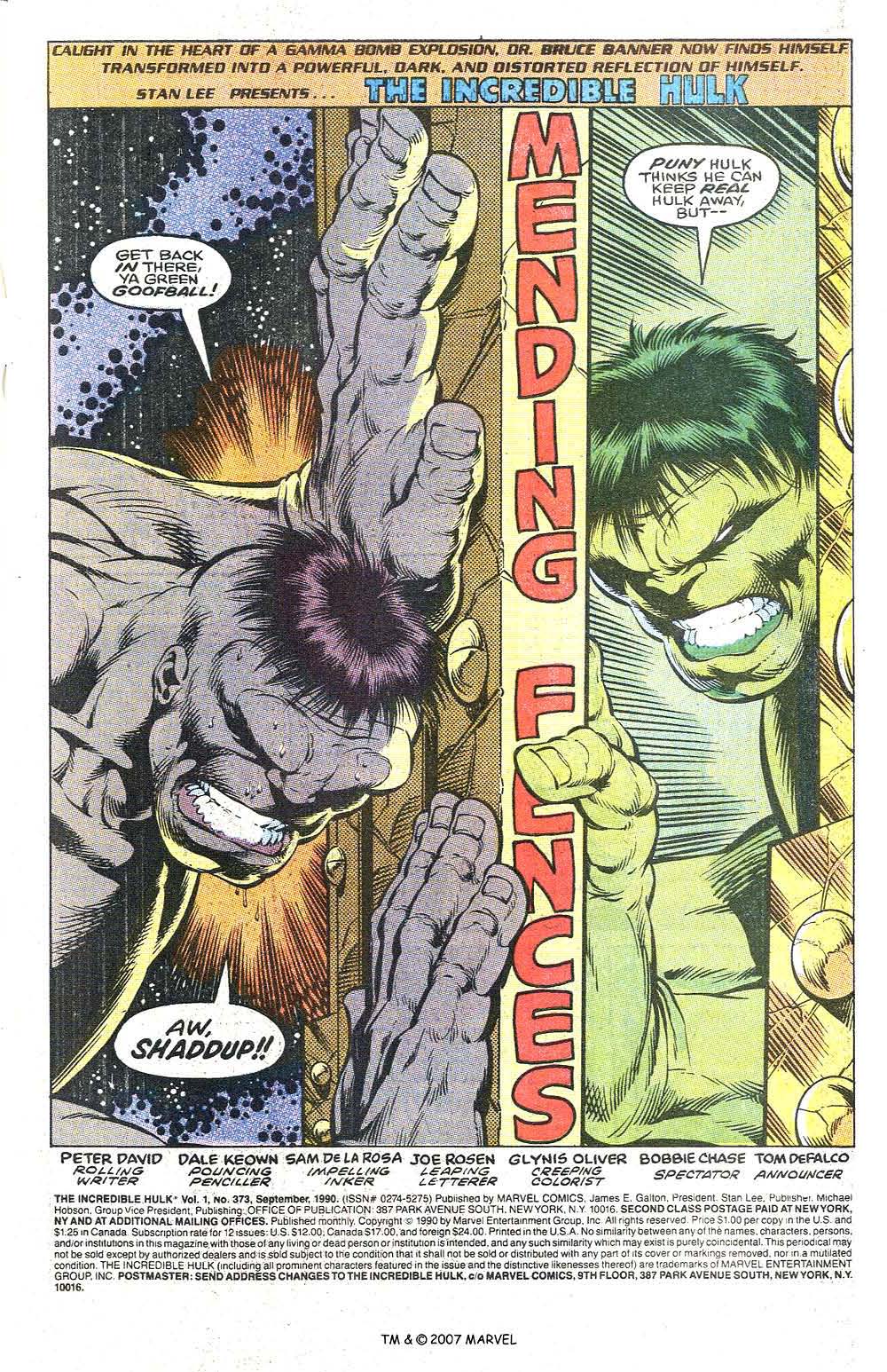 Read online The Incredible Hulk (1968) comic -  Issue #373 - 3