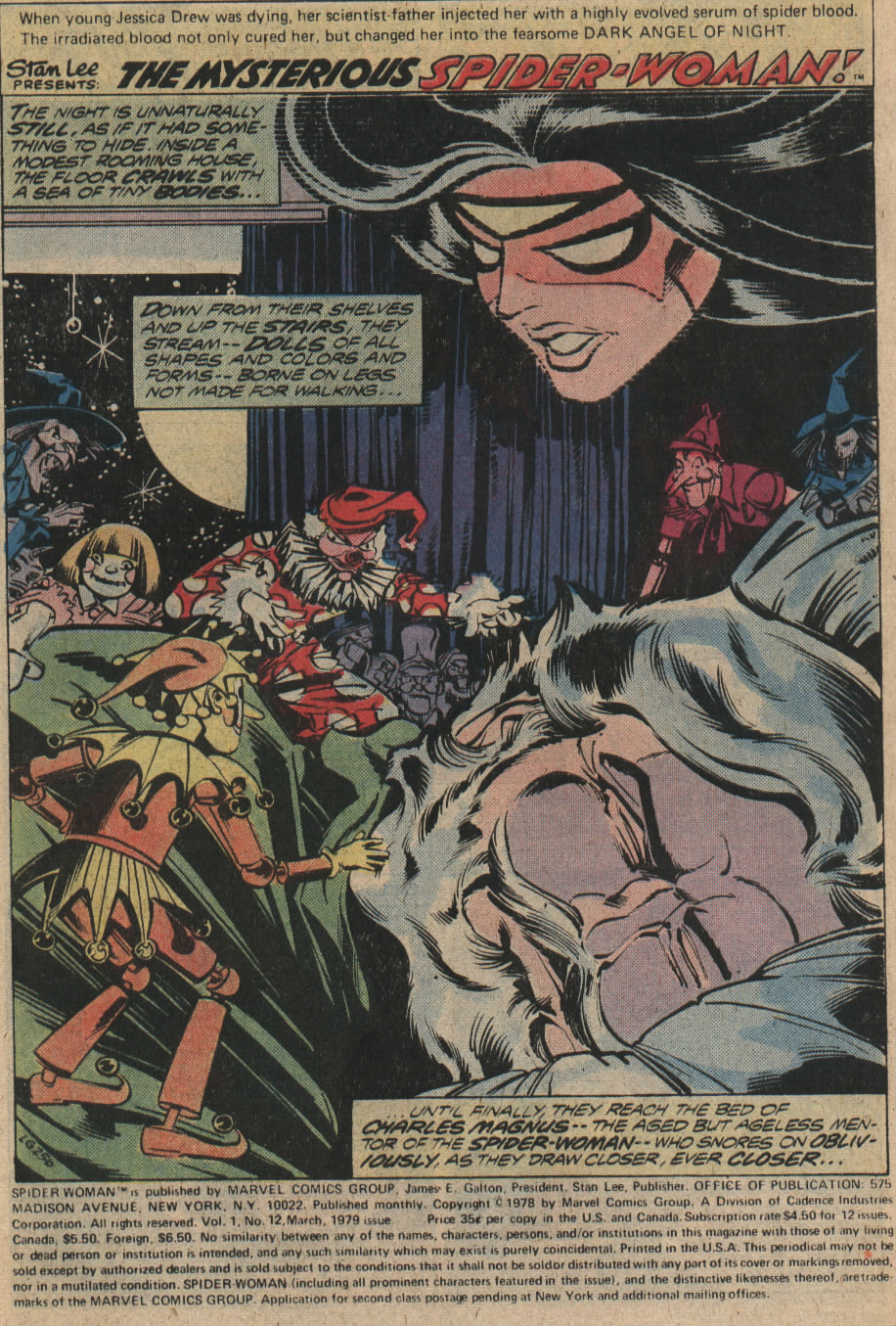 Read online Spider-Woman (1978) comic -  Issue #12 - 2