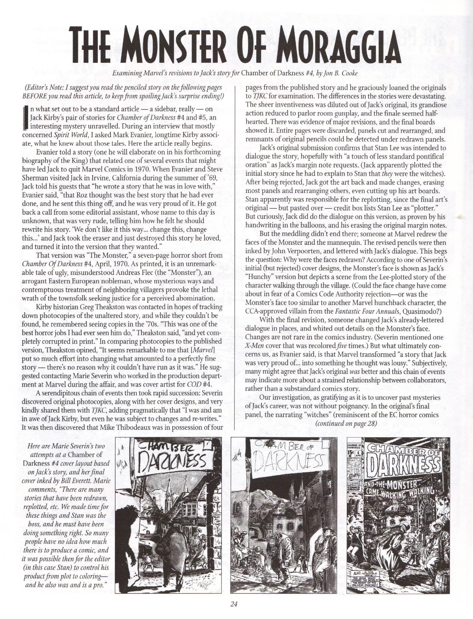 Read online The Jack Kirby Collector comic -  Issue #13 - 24