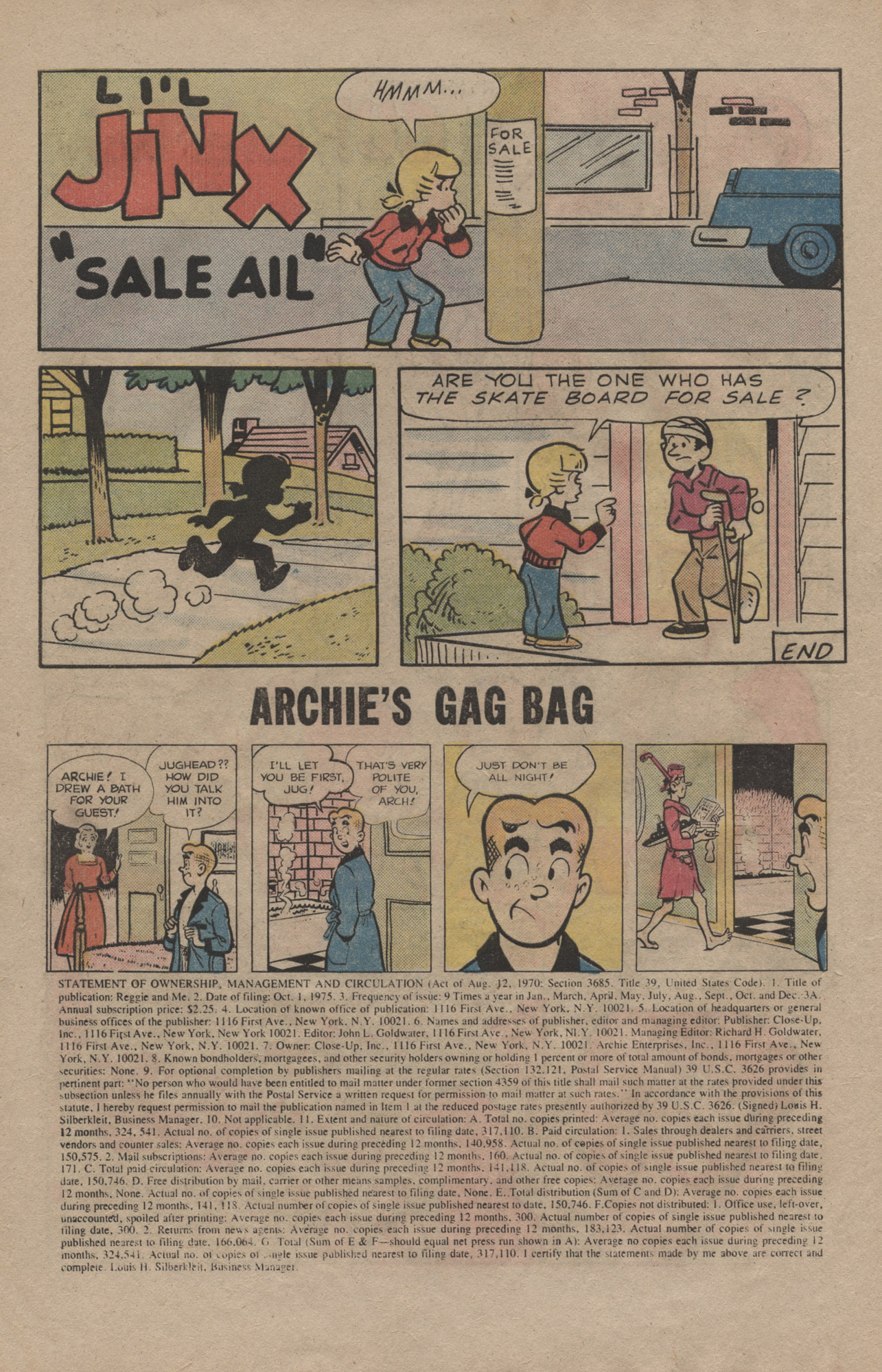 Read online Reggie and Me (1966) comic -  Issue #86 - 10