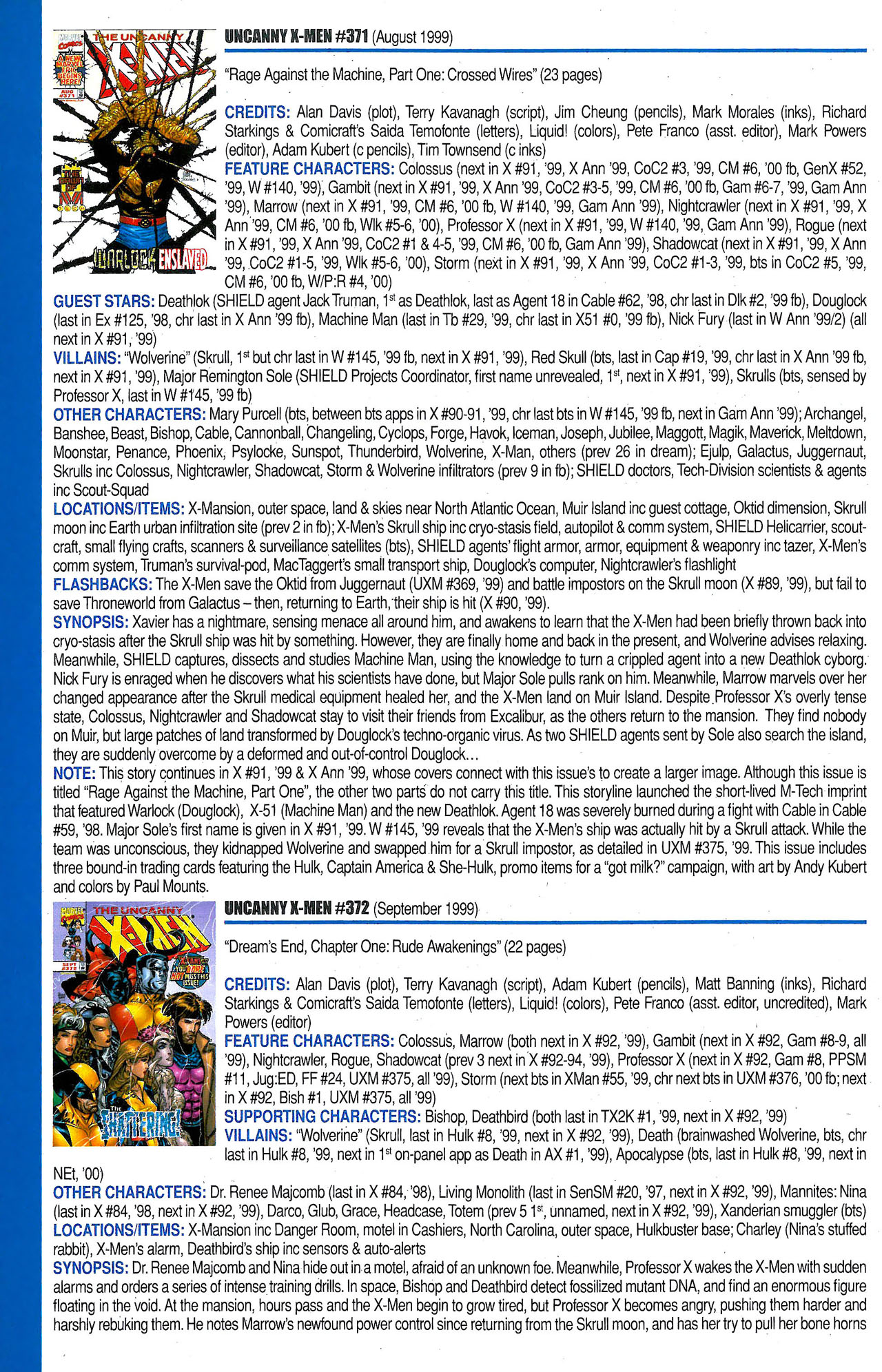 Read online Official Index to the Marvel Universe comic -  Issue #9 - 64