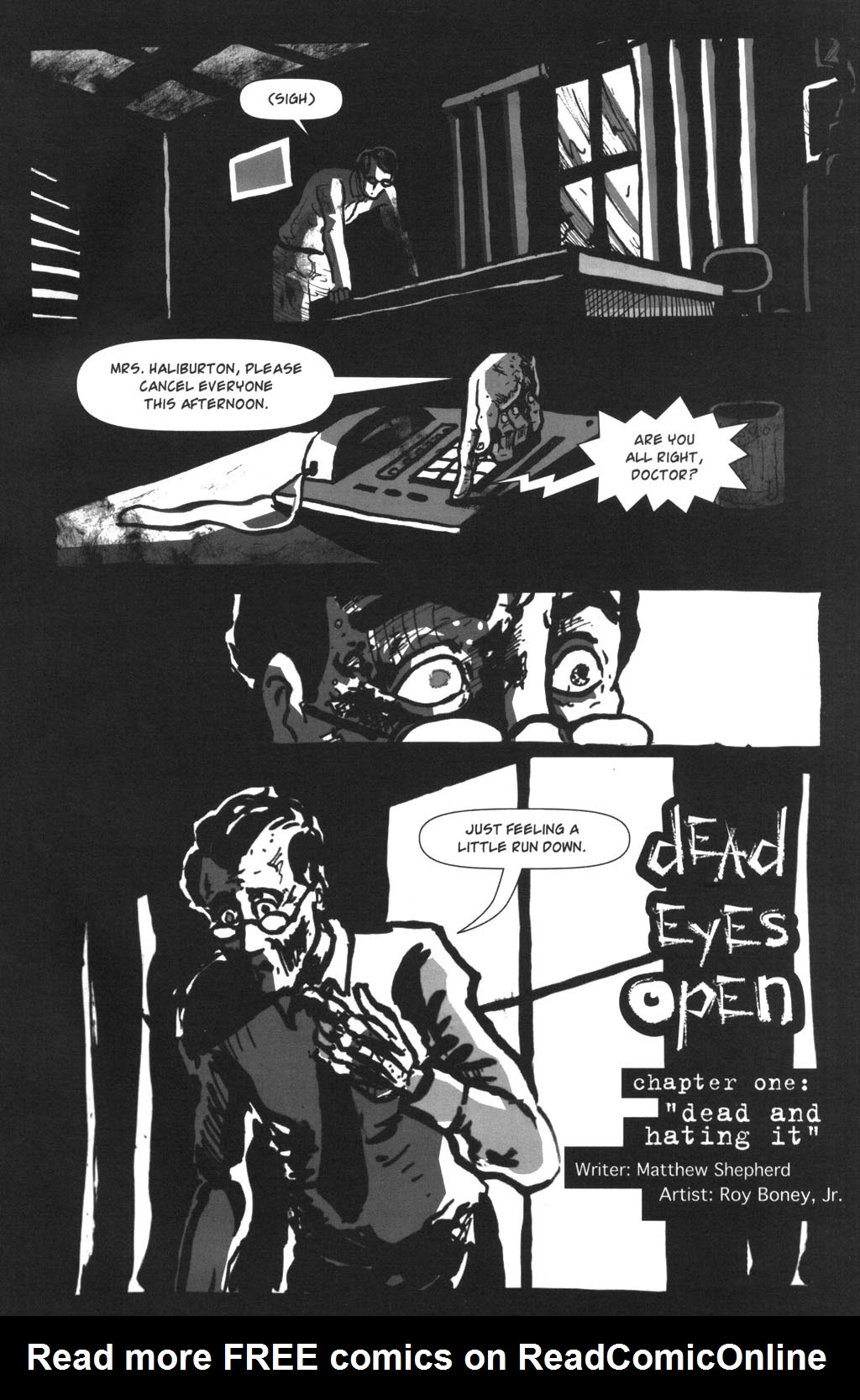 Read online Dead Eyes Open comic -  Issue #1 - 5