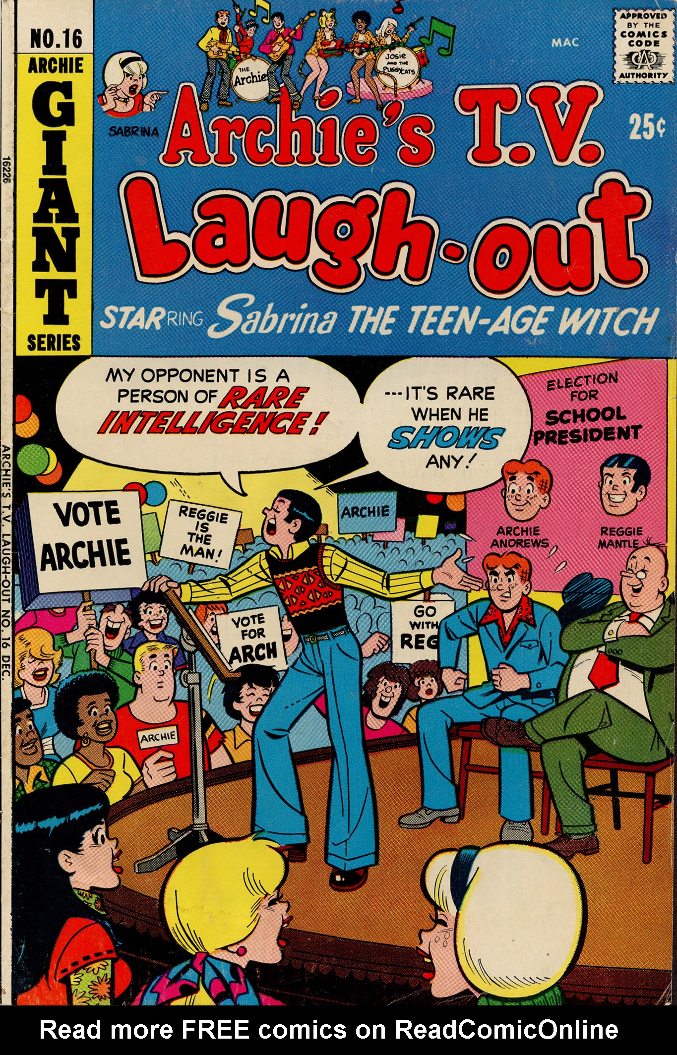 Read online Archie's TV Laugh-Out comic -  Issue #16 - 1