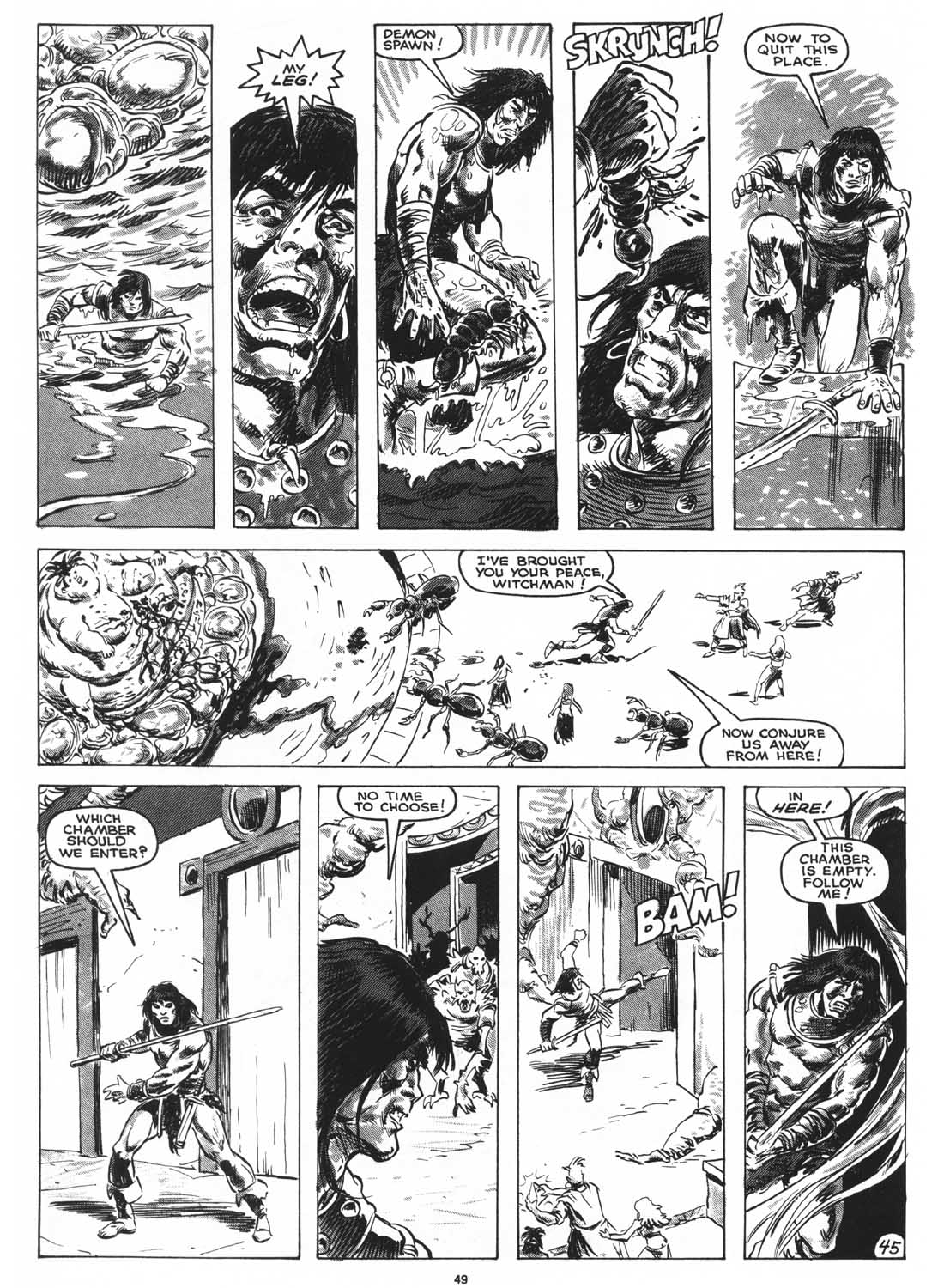 Read online The Savage Sword Of Conan comic -  Issue #161 - 48