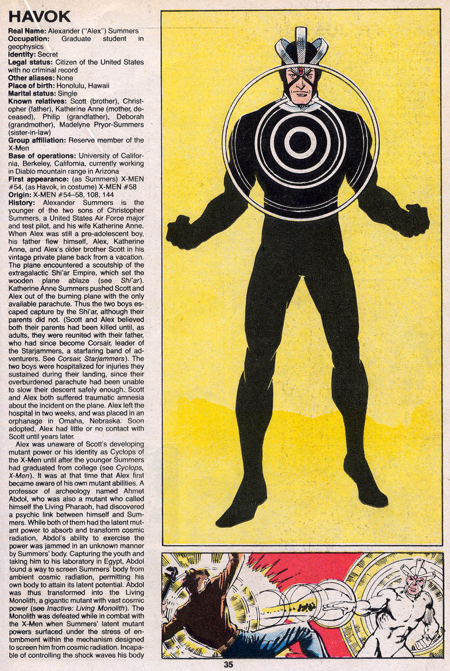 Read online The Official Handbook of the Marvel Universe Deluxe Edition comic -  Issue #5 - 37
