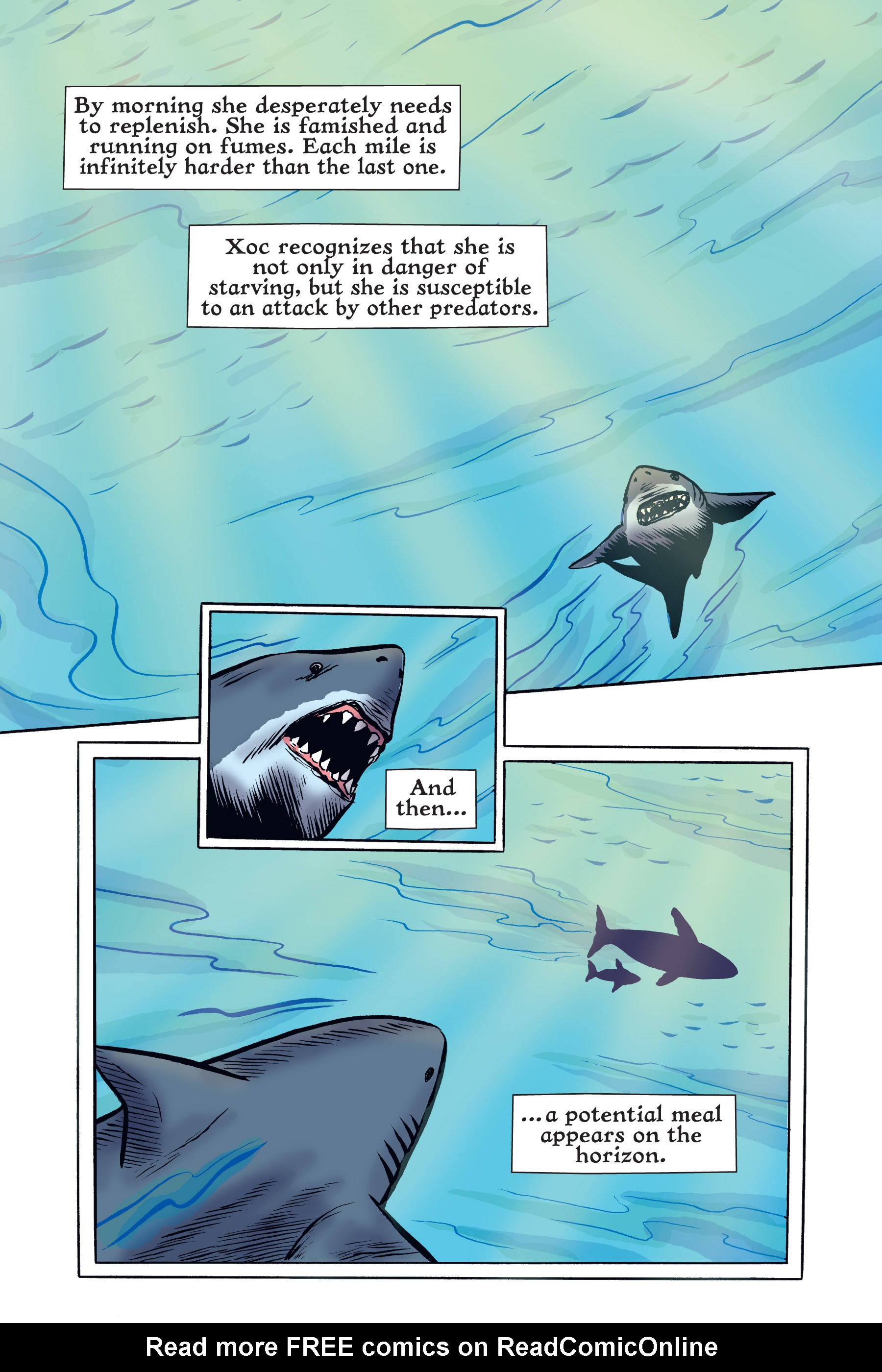 Read online Xoc: Journey of a Great White comic -  Issue # TPB - 124