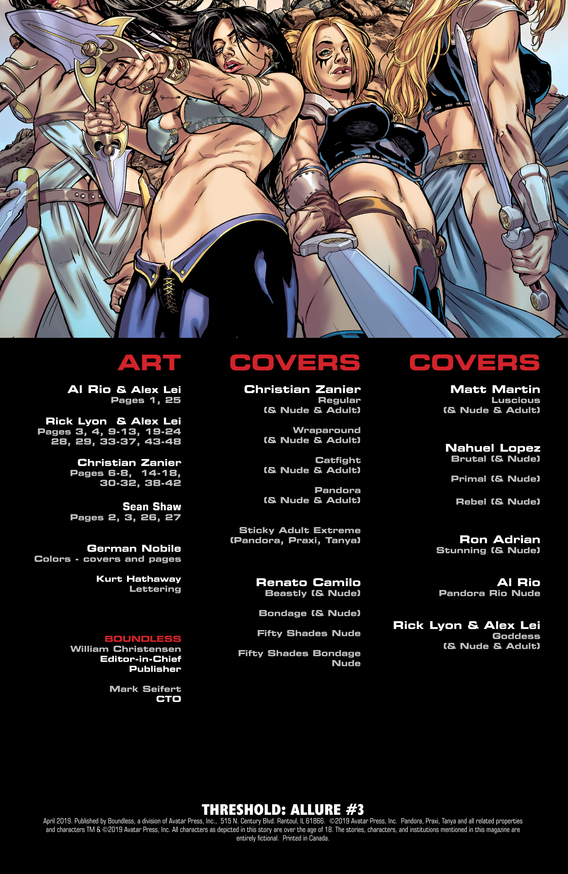 Read online Threshold:Allure comic -  Issue #3 - 2