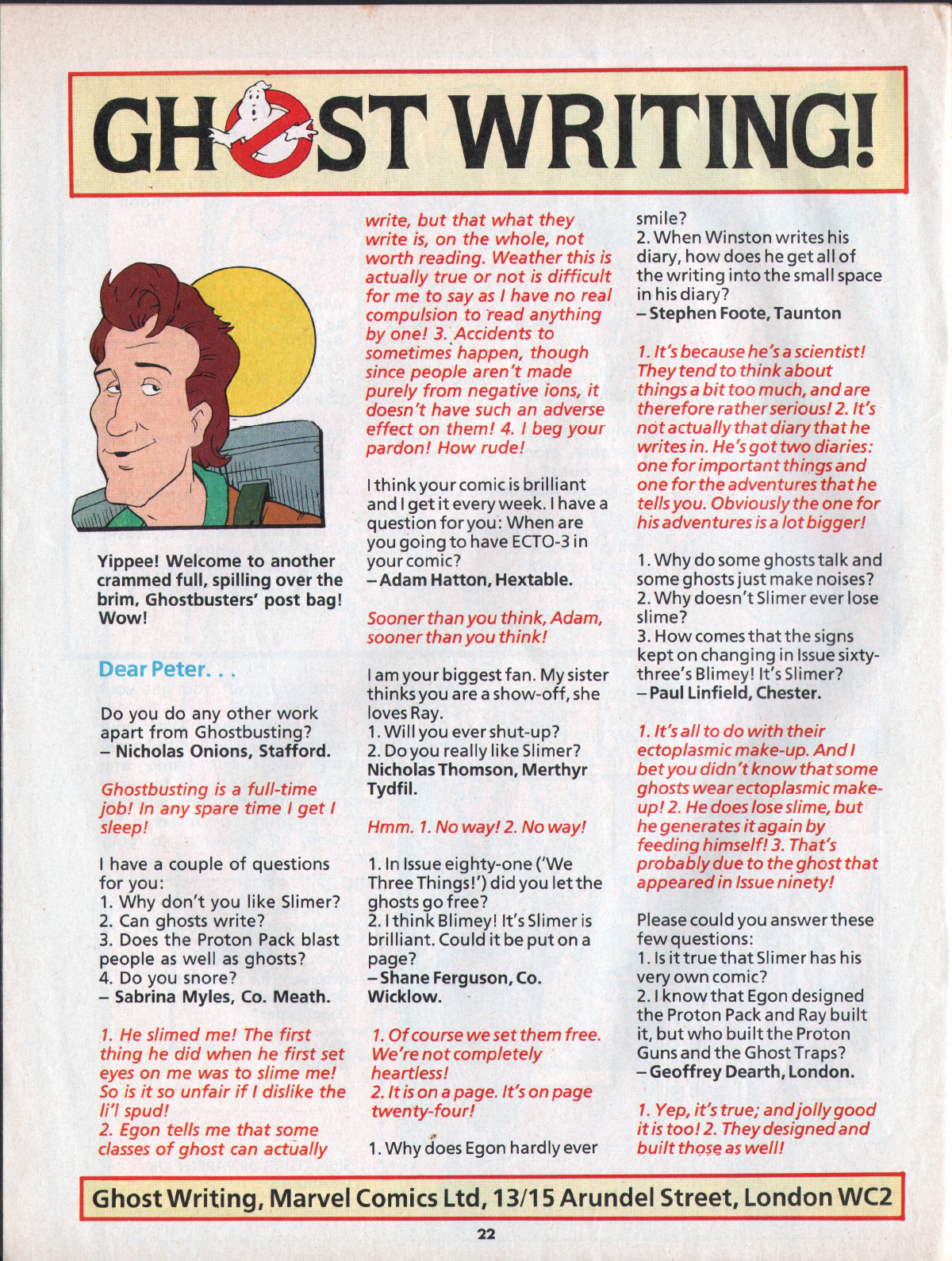 Read online The Real Ghostbusters comic -  Issue #94 - 22