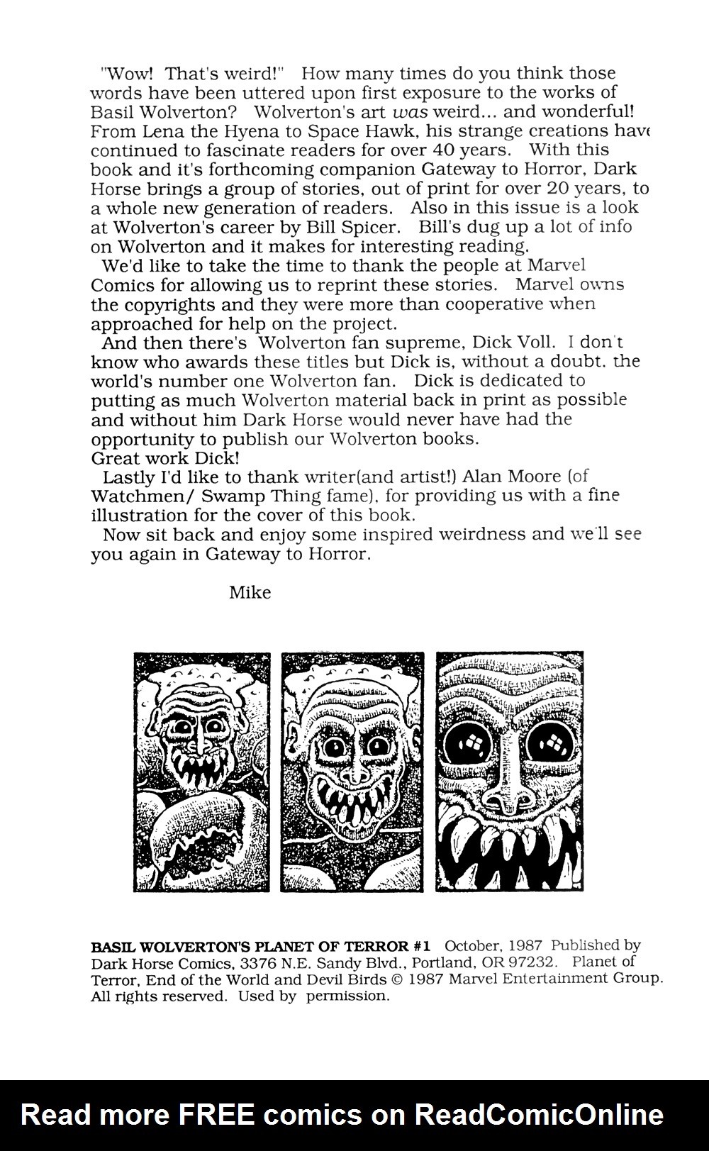 Read online Basil Wolverton's Planet of Terror comic -  Issue # Full - 2