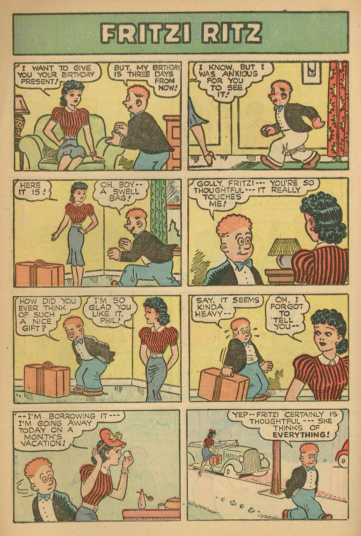 Read online Fritzi Ritz (1948) comic -  Issue #4 - 18