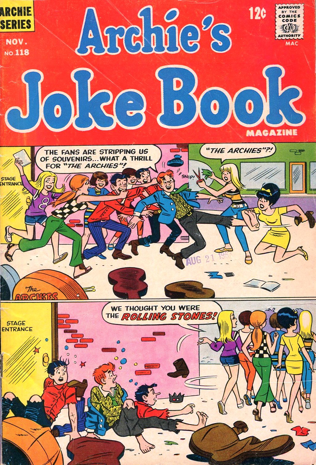Read online Archie's Joke Book Magazine comic -  Issue #118 - 1