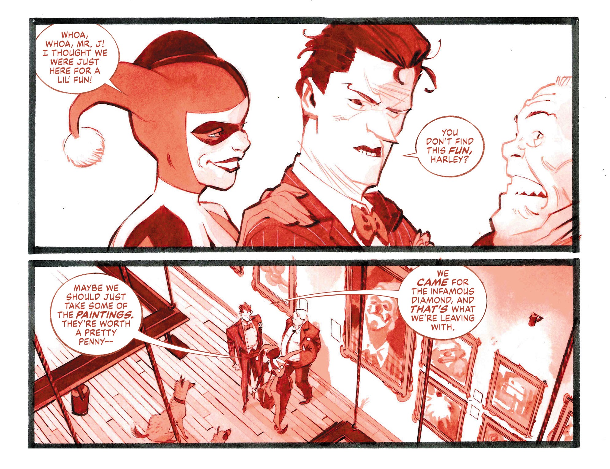 Read online Harley Quinn Black   White   Red comic -  Issue #6 - 8