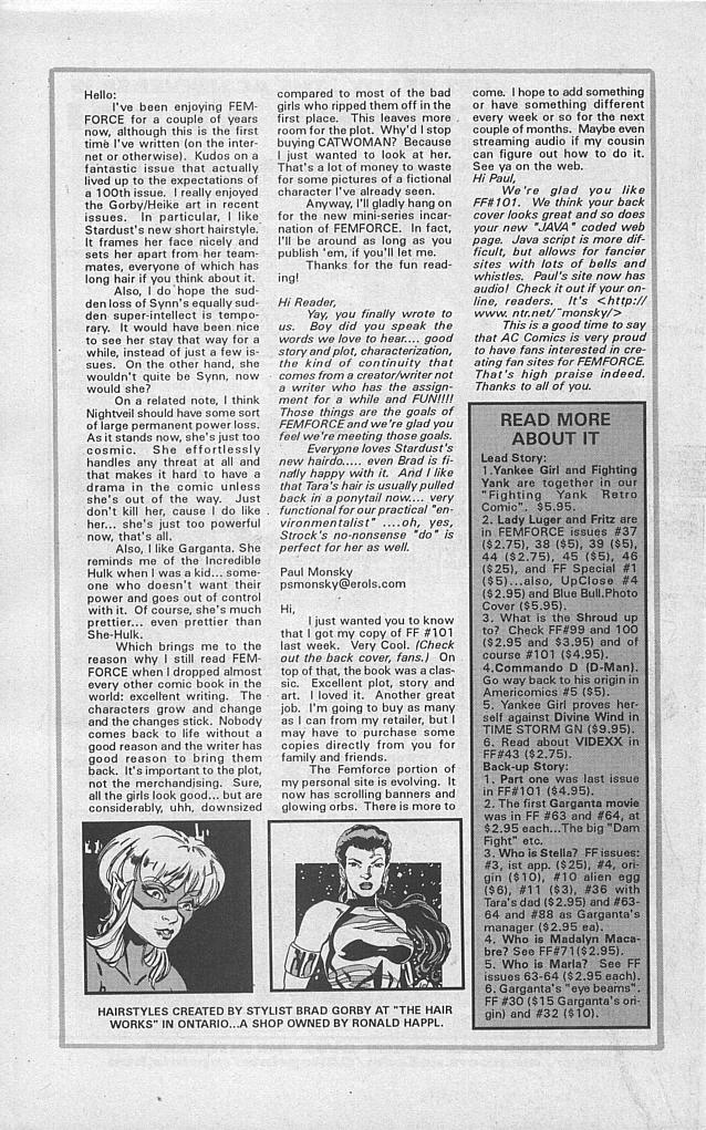 Read online Femforce comic -  Issue #102 - 42