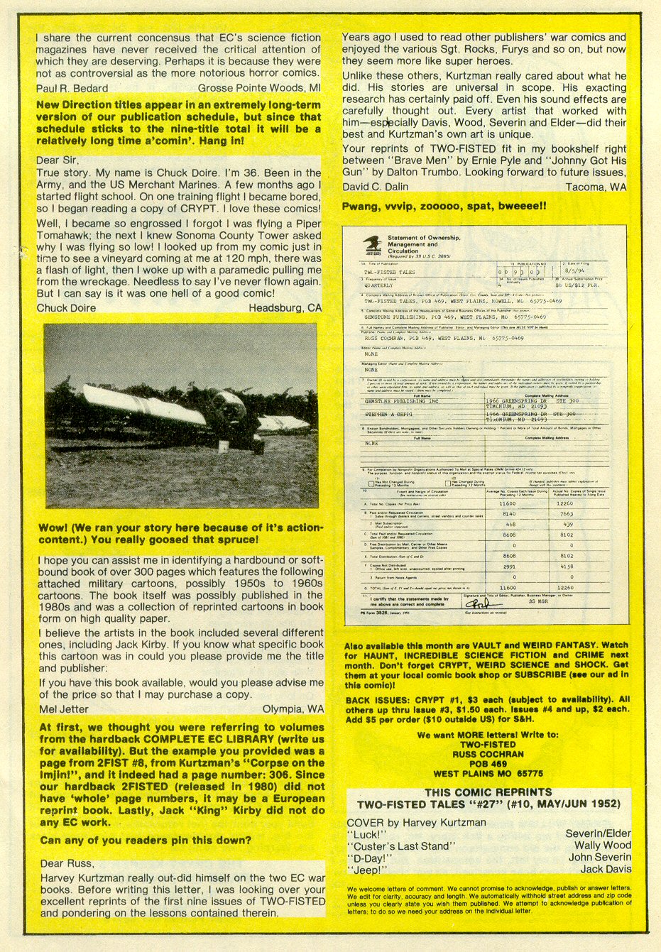 Read online Two-Fisted Tales comic -  Issue #27 - 19