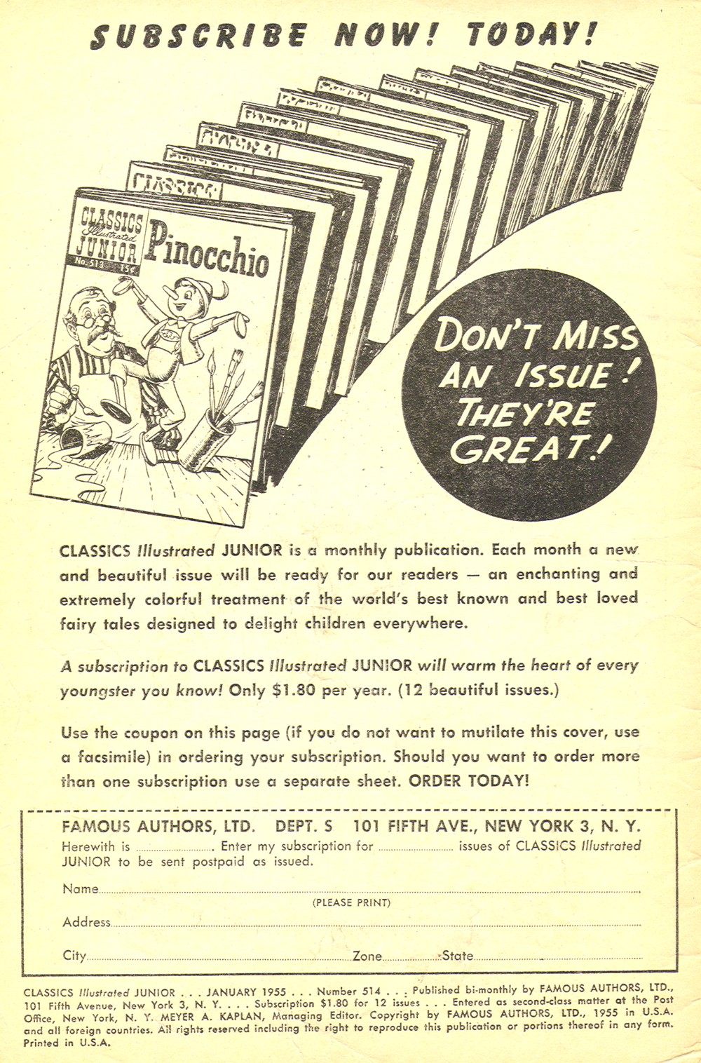 Read online Classics Illustrated Junior comic -  Issue #514 - 2