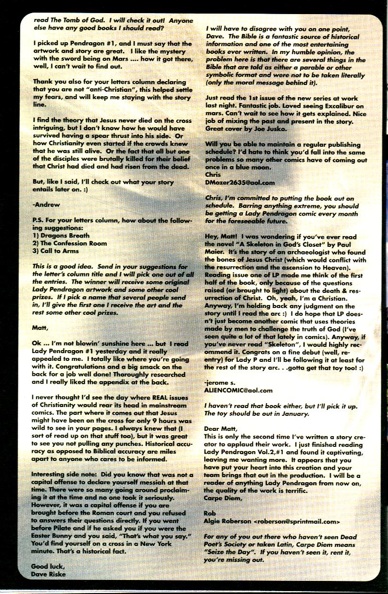 Read online Lady Pendragon (1998) comic -  Issue #2 - 32