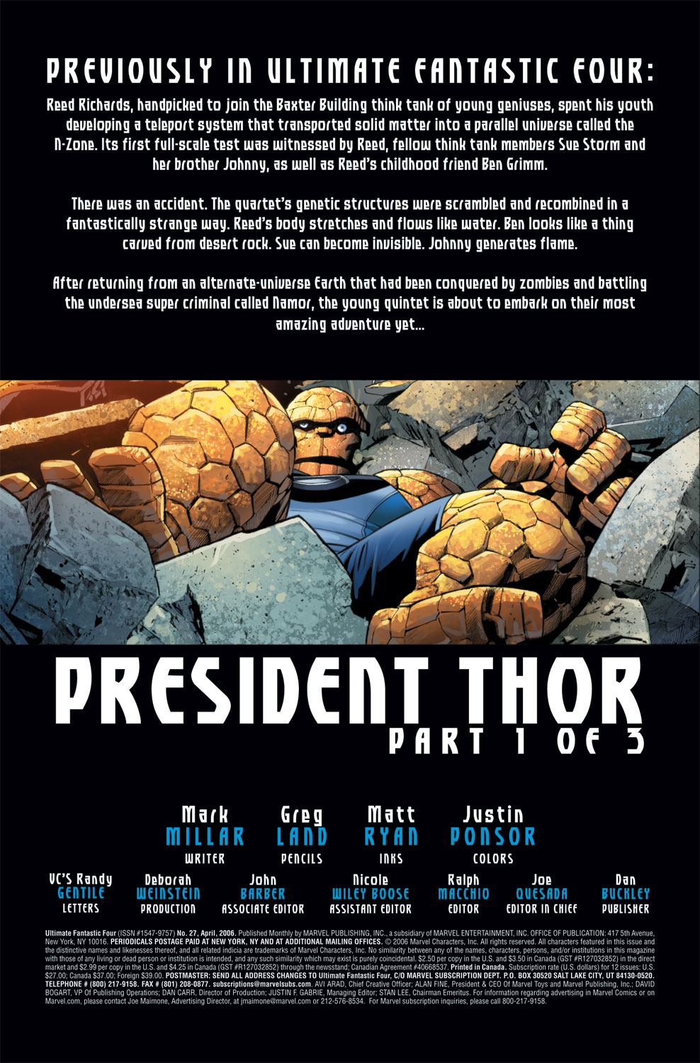 Read online Ultimate Fantastic Four (2004) comic -  Issue #27 - 2