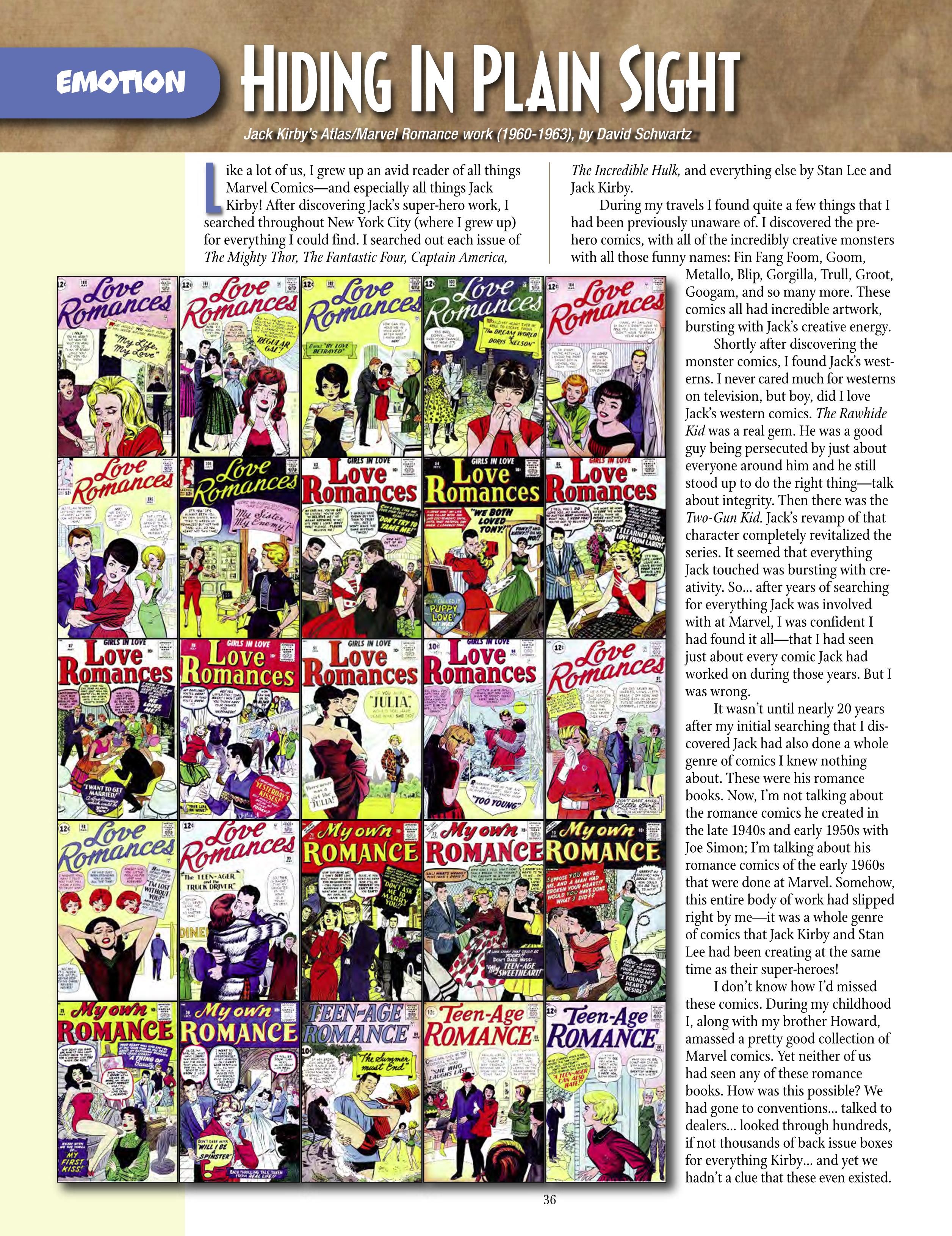 Read online The Jack Kirby Collector comic -  Issue #68 - 38