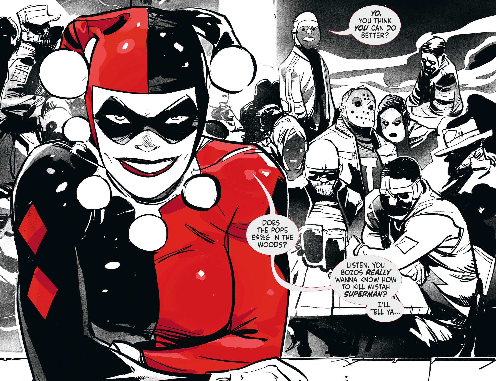 Read online Harley Quinn Black   White   Red comic -  Issue #11 - 6