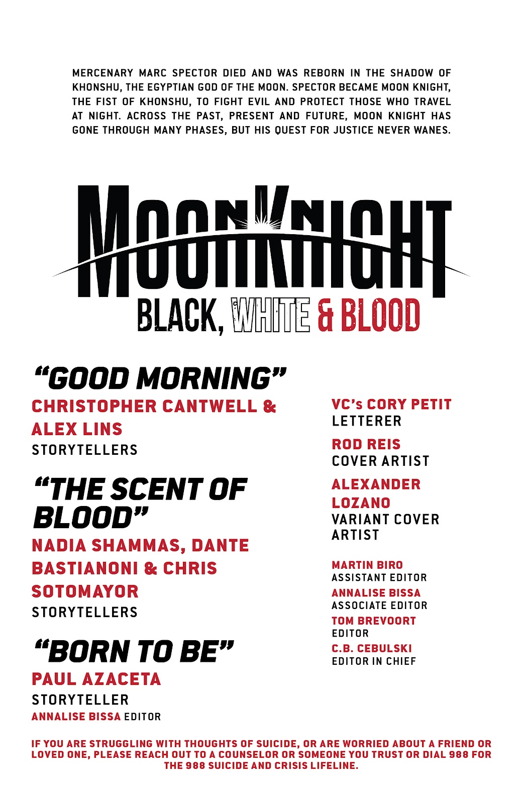 Moon Knight: Black, White & Blood issue 4 - Page 2