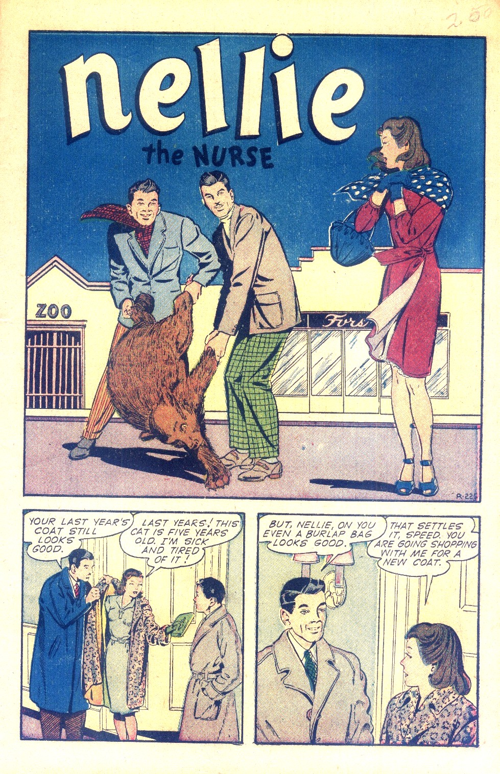 Read online Nellie The Nurse (1945) comic -  Issue #2 - 3