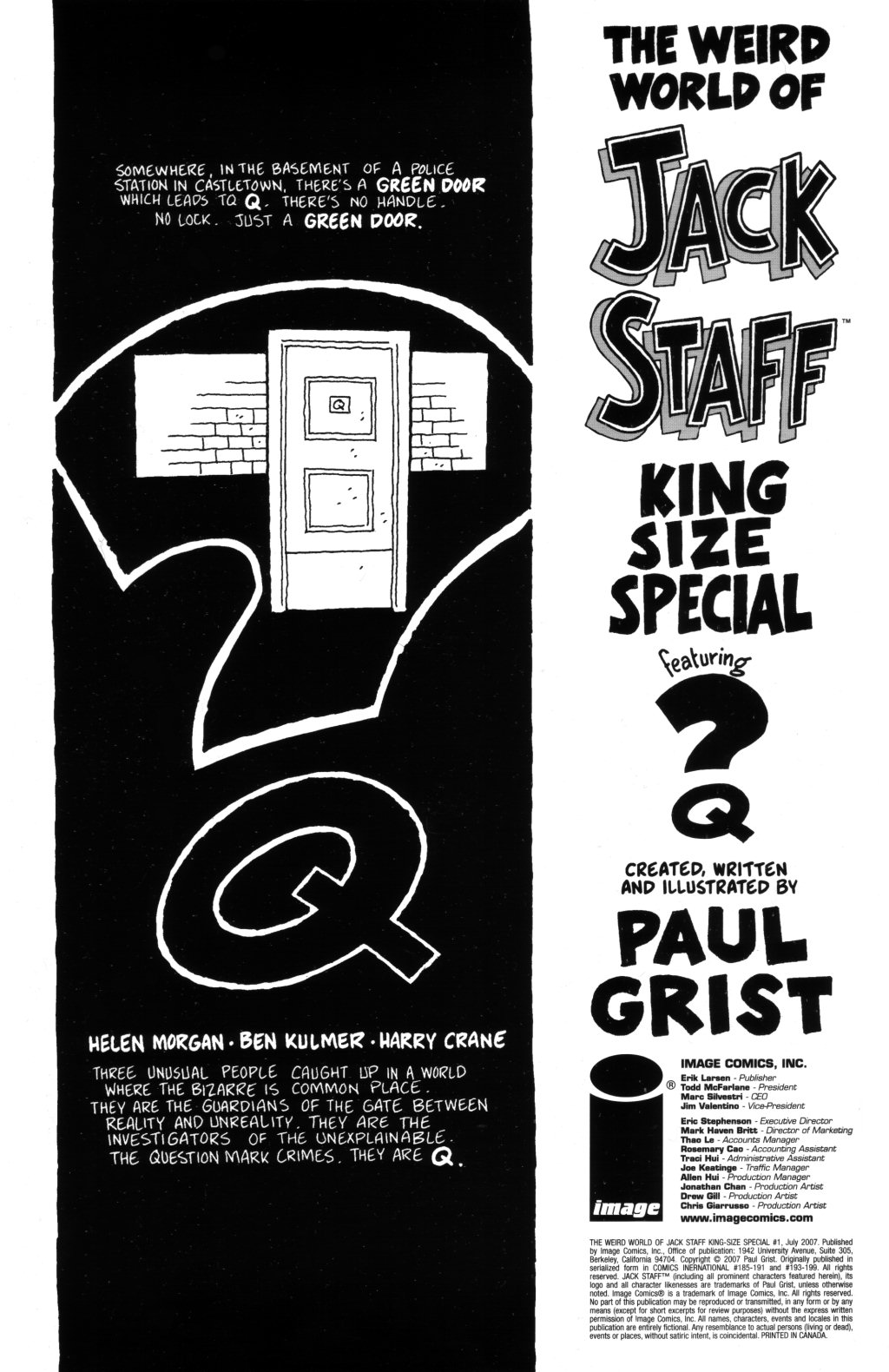 Read online The Weird World of Jack Staff King-Size Special comic -  Issue # Full - 2