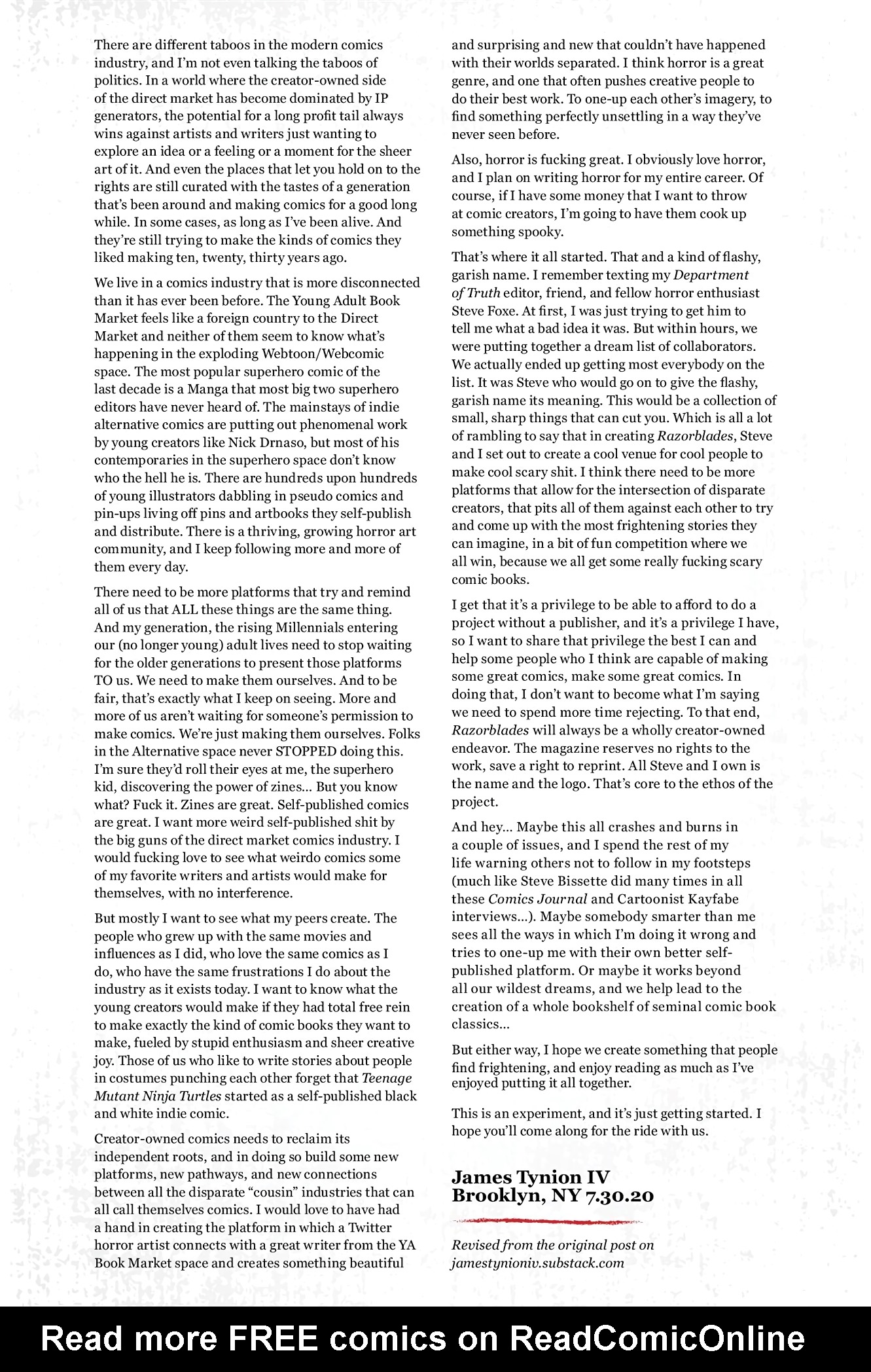 Read online Razorblades: The Horror Magazine comic -  Issue # _Year One Omnibus (Part 1) - 7