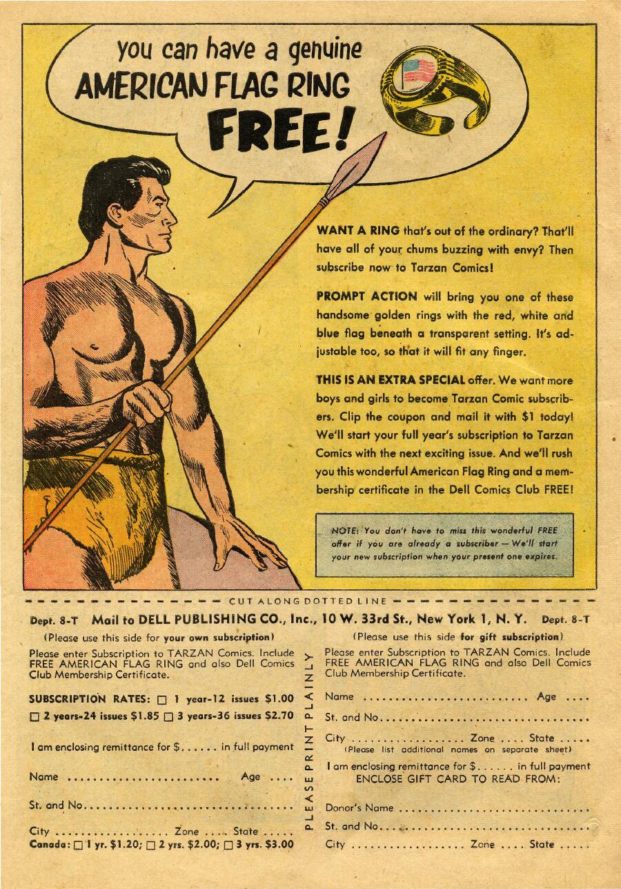 Read online Tarzan (1948) comic -  Issue #59 - 52