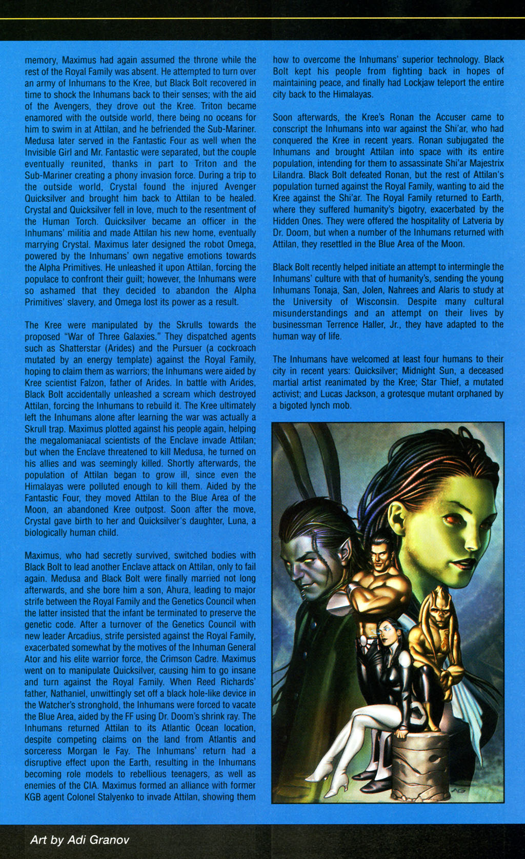 Read online Official Handbook of the Marvel Universe: Fantastic Four 2005 comic -  Issue # Full - 21