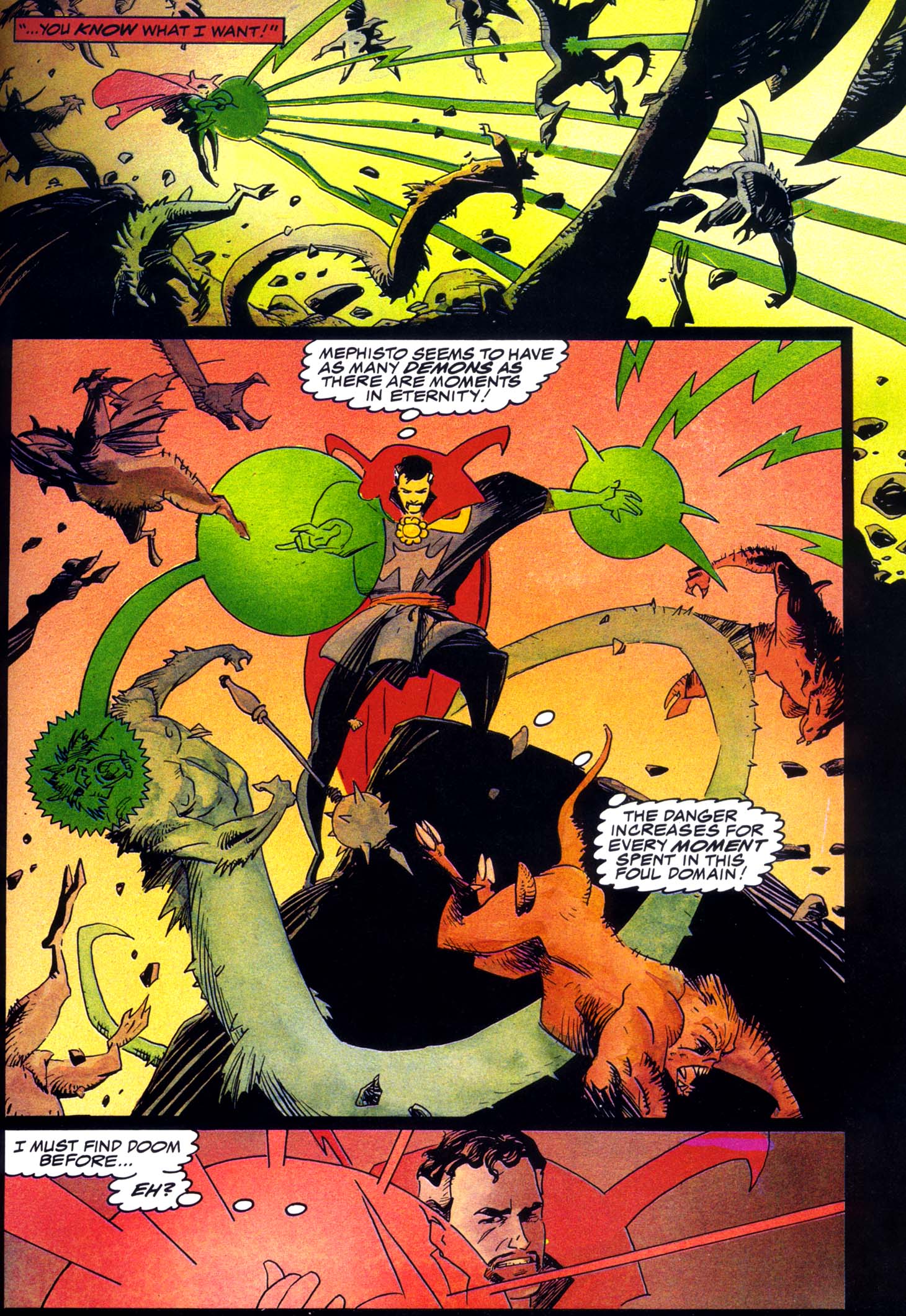 Read online Marvel Graphic Novel comic -  Issue #49 - Doctor Strange & Doctor Doom - Triumph & Torment - 62