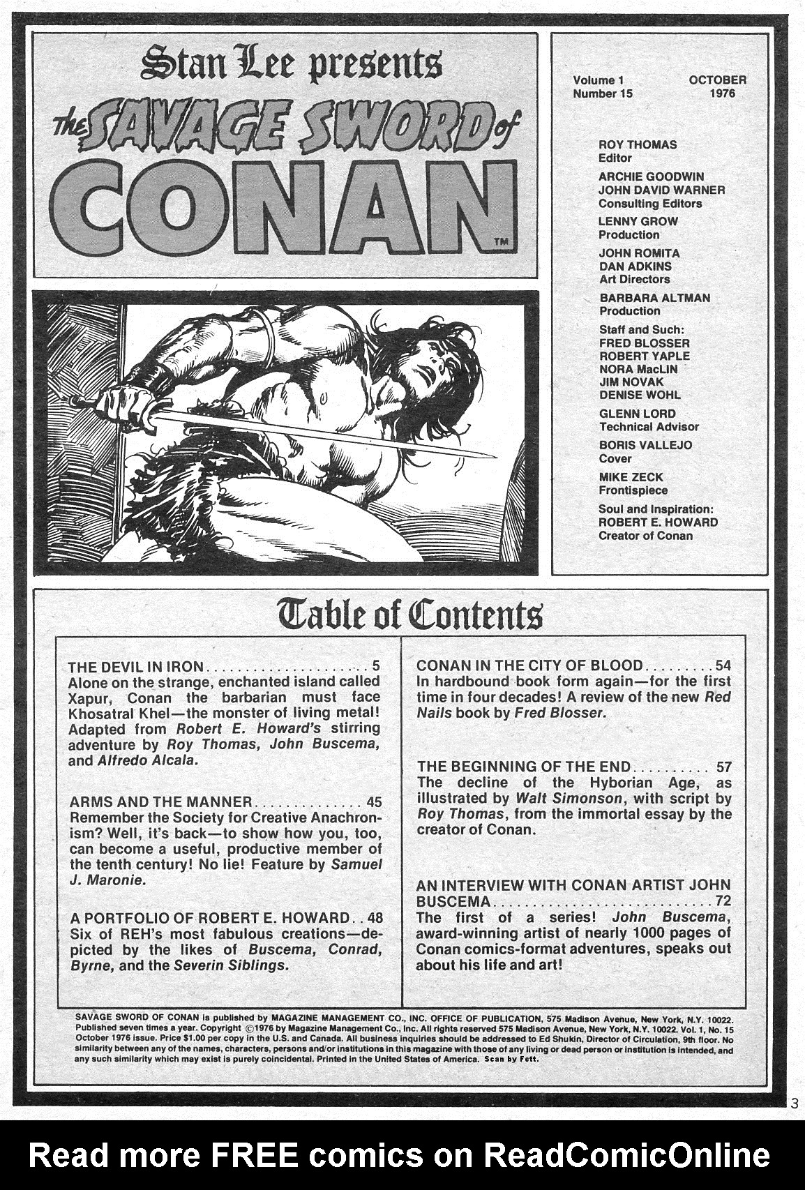 Read online The Savage Sword Of Conan comic -  Issue #15 - 3