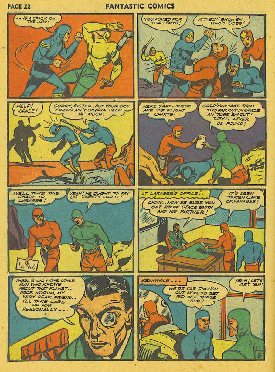 Read online Fantastic Comics comic -  Issue #19 - 17