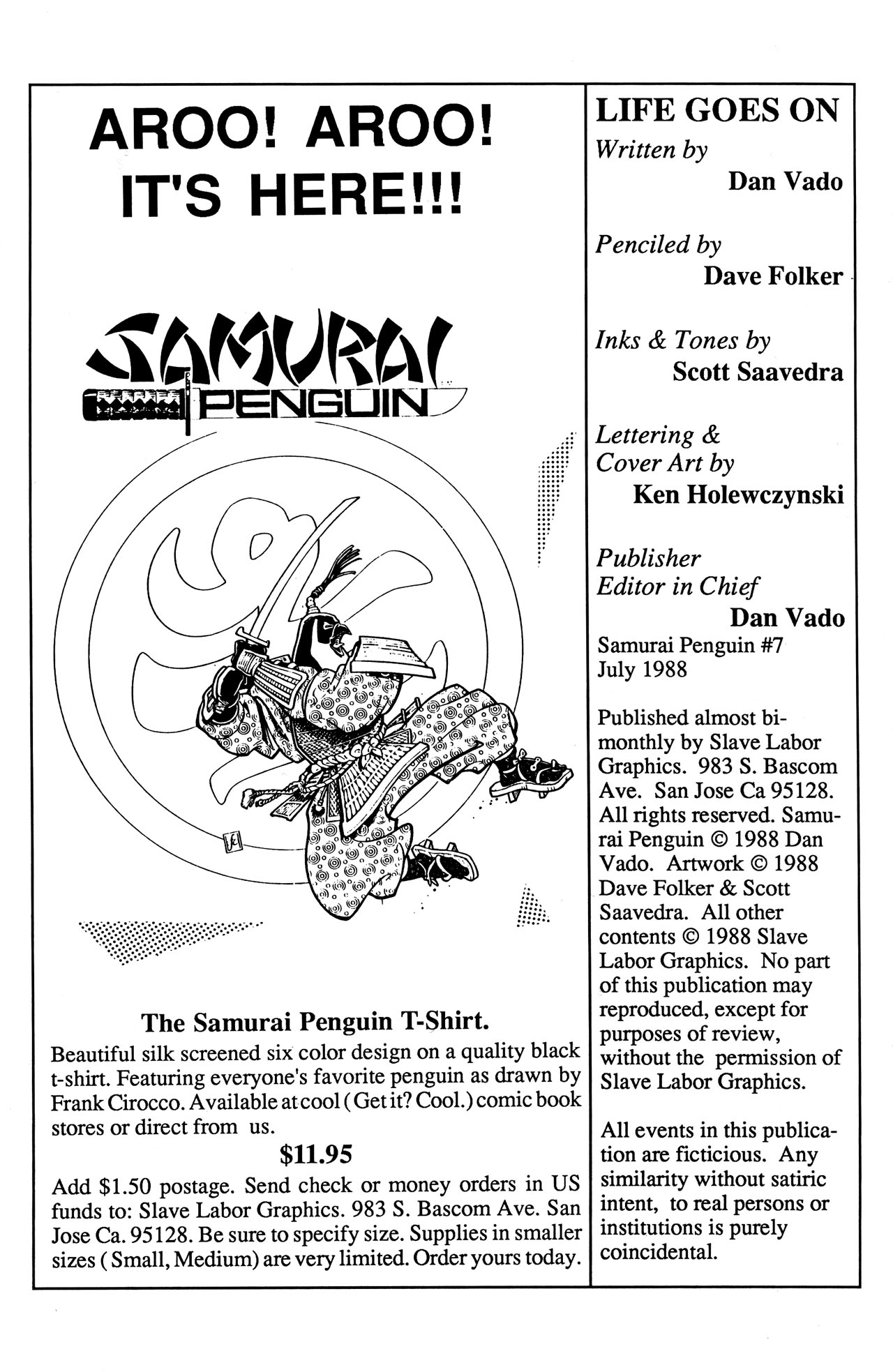 Read online Samurai Penguin comic -  Issue #7 - 2