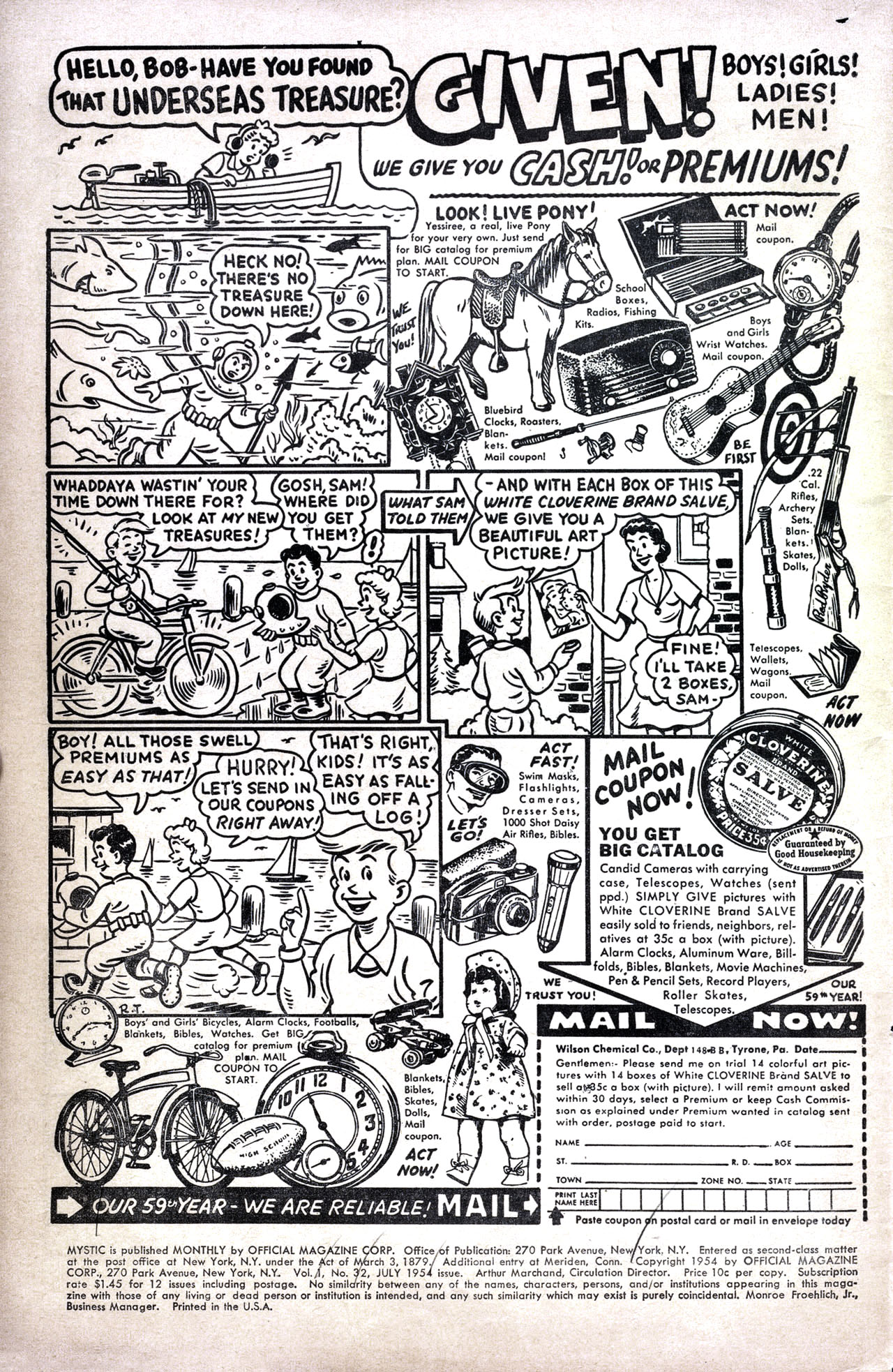 Read online Mystic (1951) comic -  Issue #32 - 2