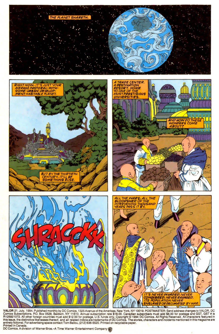 Read online Valor (1992) comic -  Issue #21 - 2