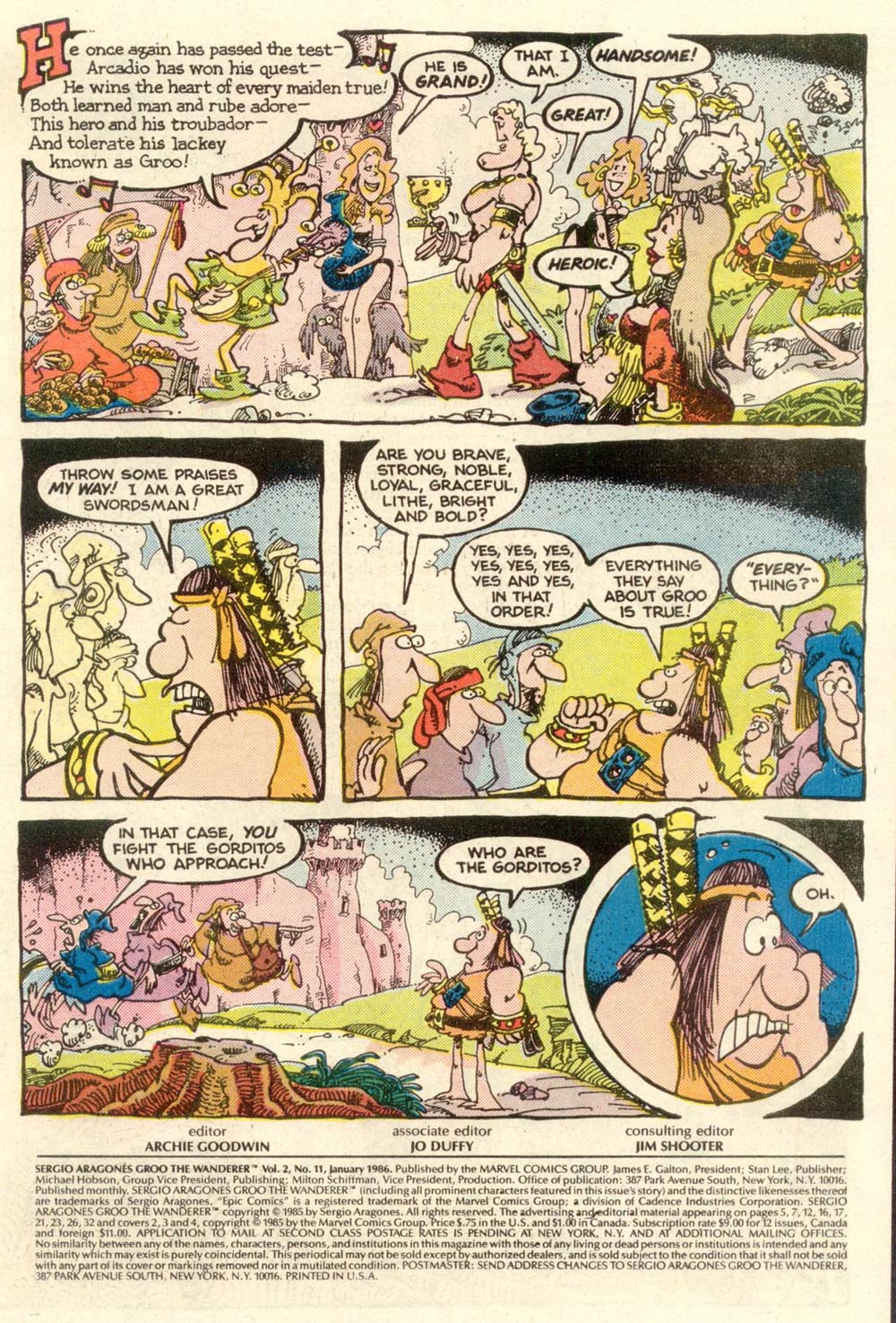 Read online Sergio Aragonés Groo the Wanderer comic -  Issue #11 - 2